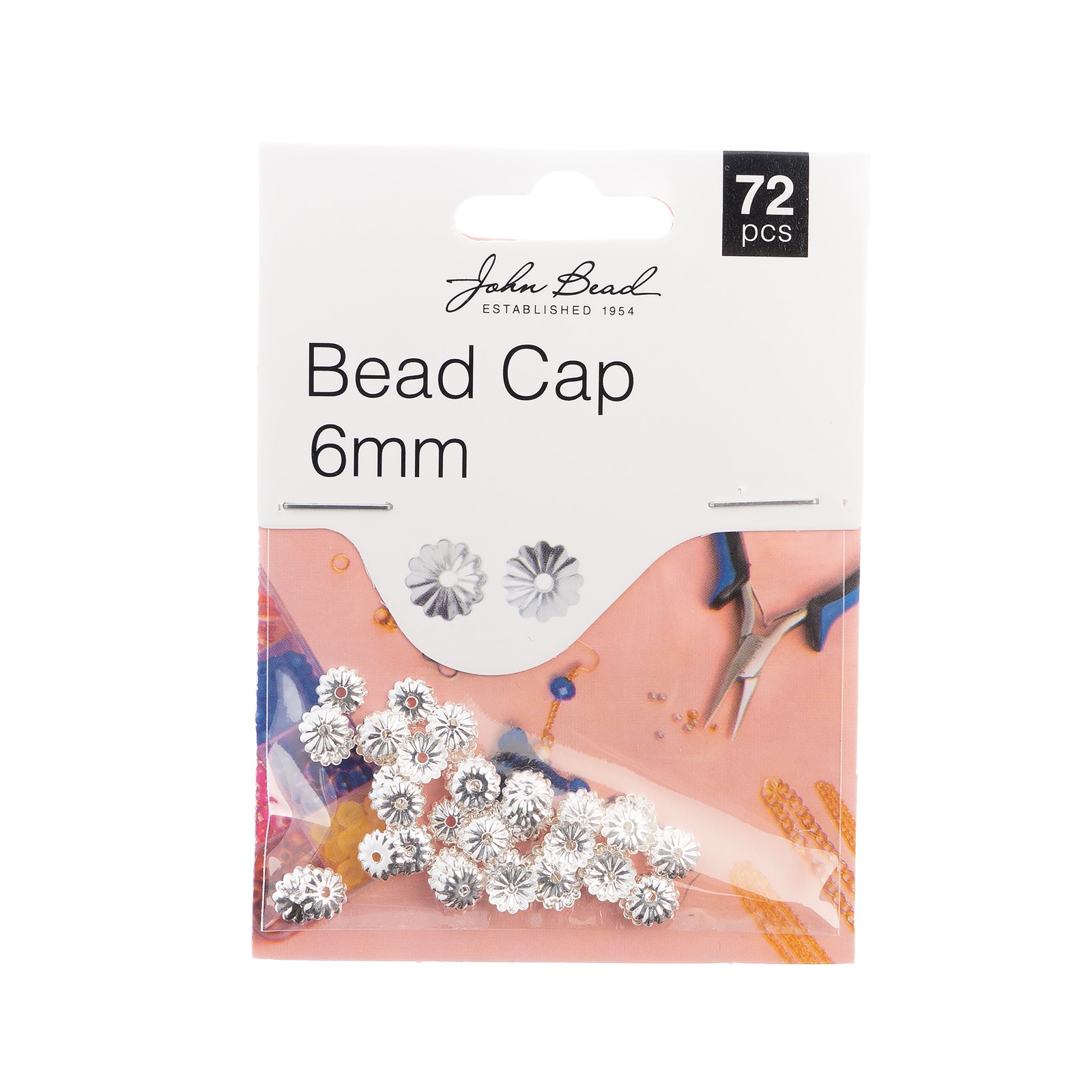John Bead Must Have Findings 6mm Bead Caps