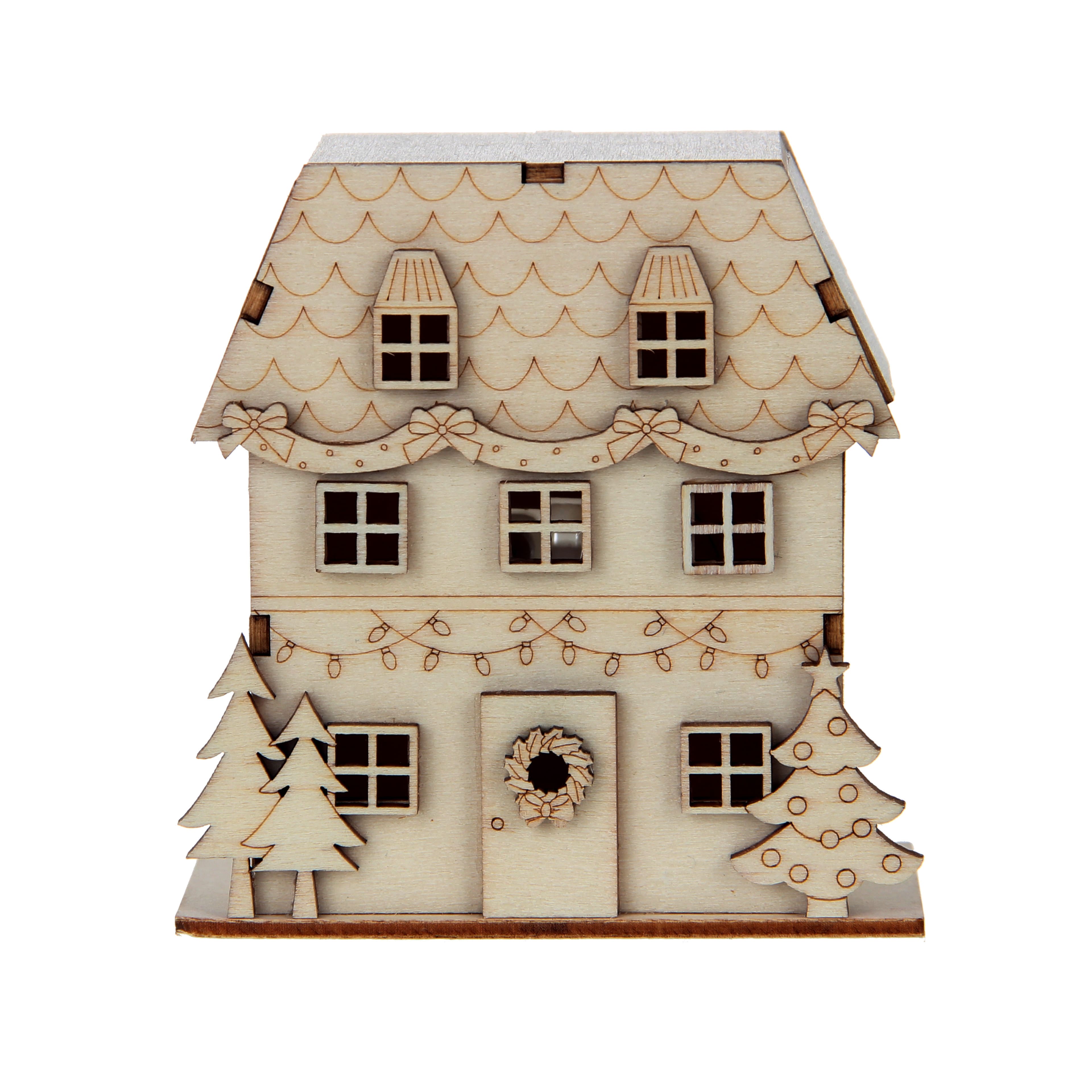 DIY LED Wood Village Classic House by Make Market&#xAE;