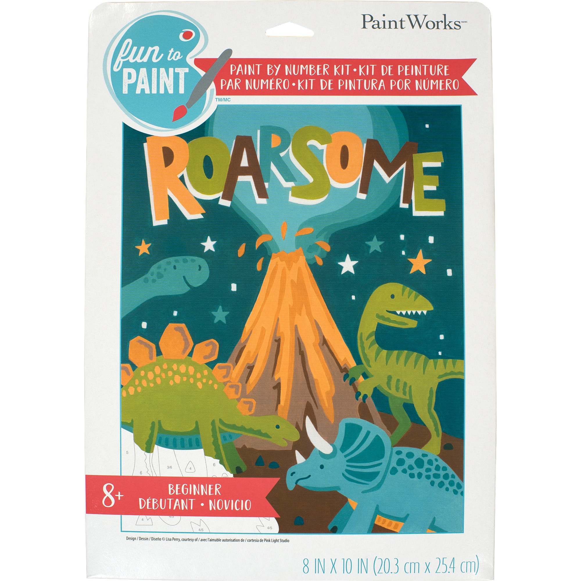 PaintWorks&#x2122; Roarsome Dinos Paint by Number Kit