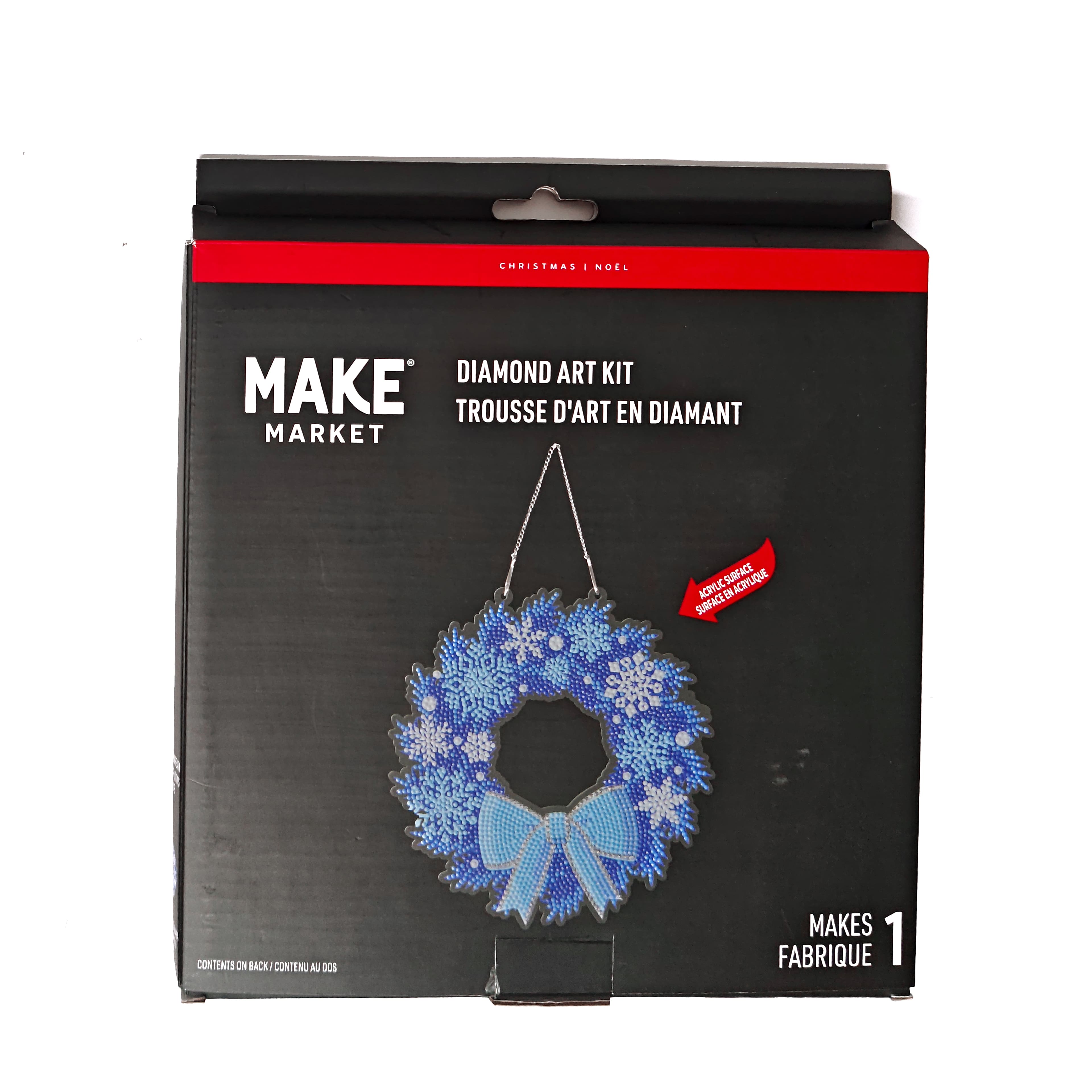 8&#x22; Snowflake Wreath Diamond Art Kit by Make Market&#xAE;