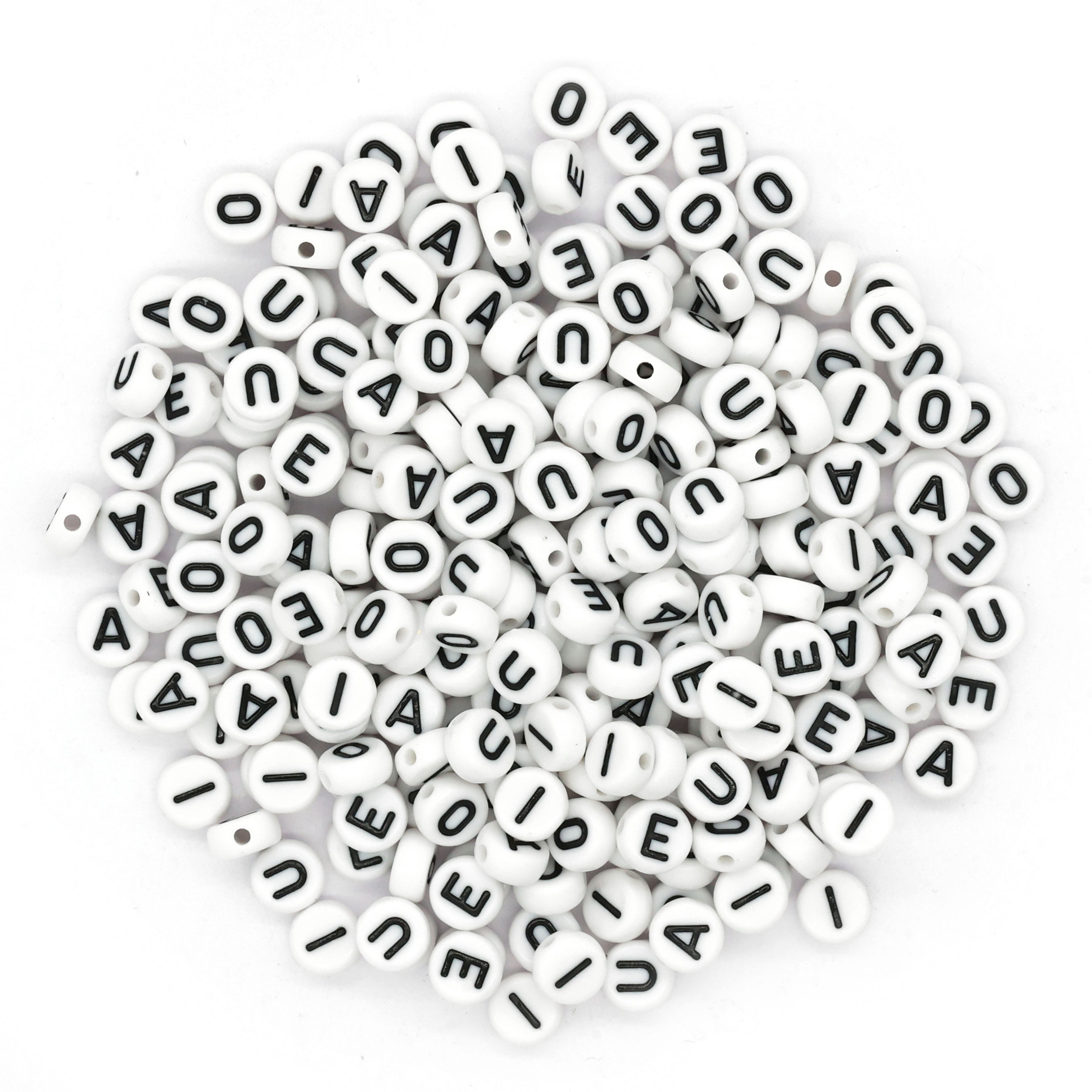 7mm Vowel Alphabet Beads, 340ct. by Creatology&#x2122;