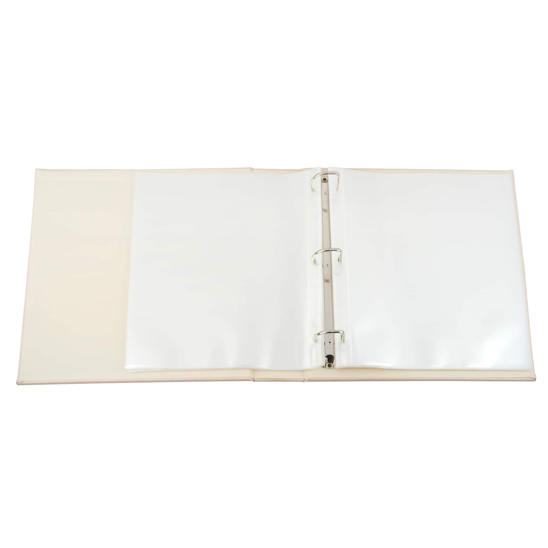 8.5&#x22; x 11&#x22; Cream D-Ring Scrapbook Album by Recollections&#x2122;