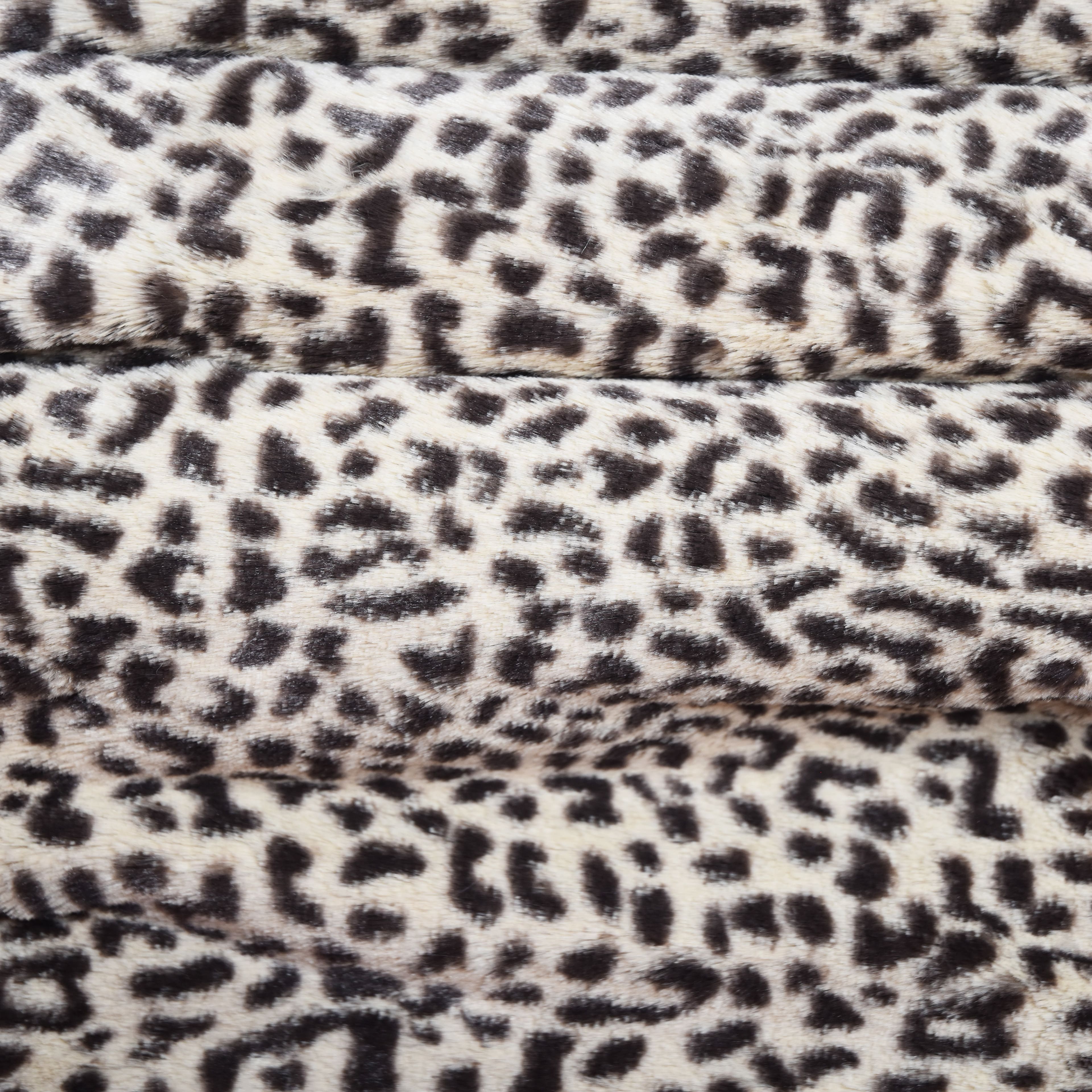 Feldman Black Faux Cheetah Fur