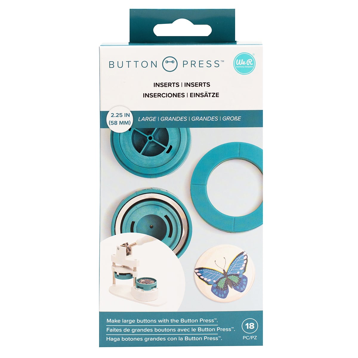 We R Memory Keepers&#xAE; Button Press&#x2122; Large Inserts