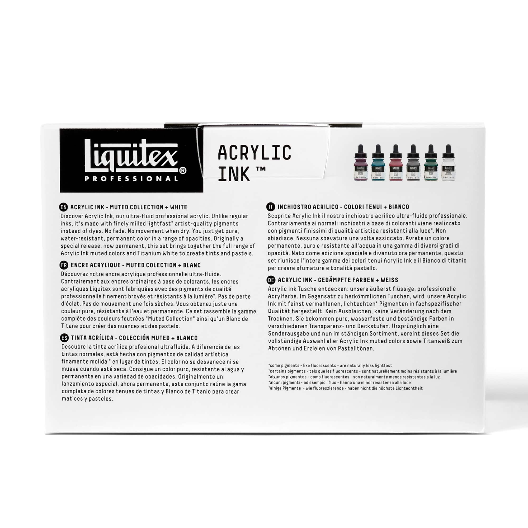 Liquitex® Professional Acrylic Ink™ Muted Collection + White