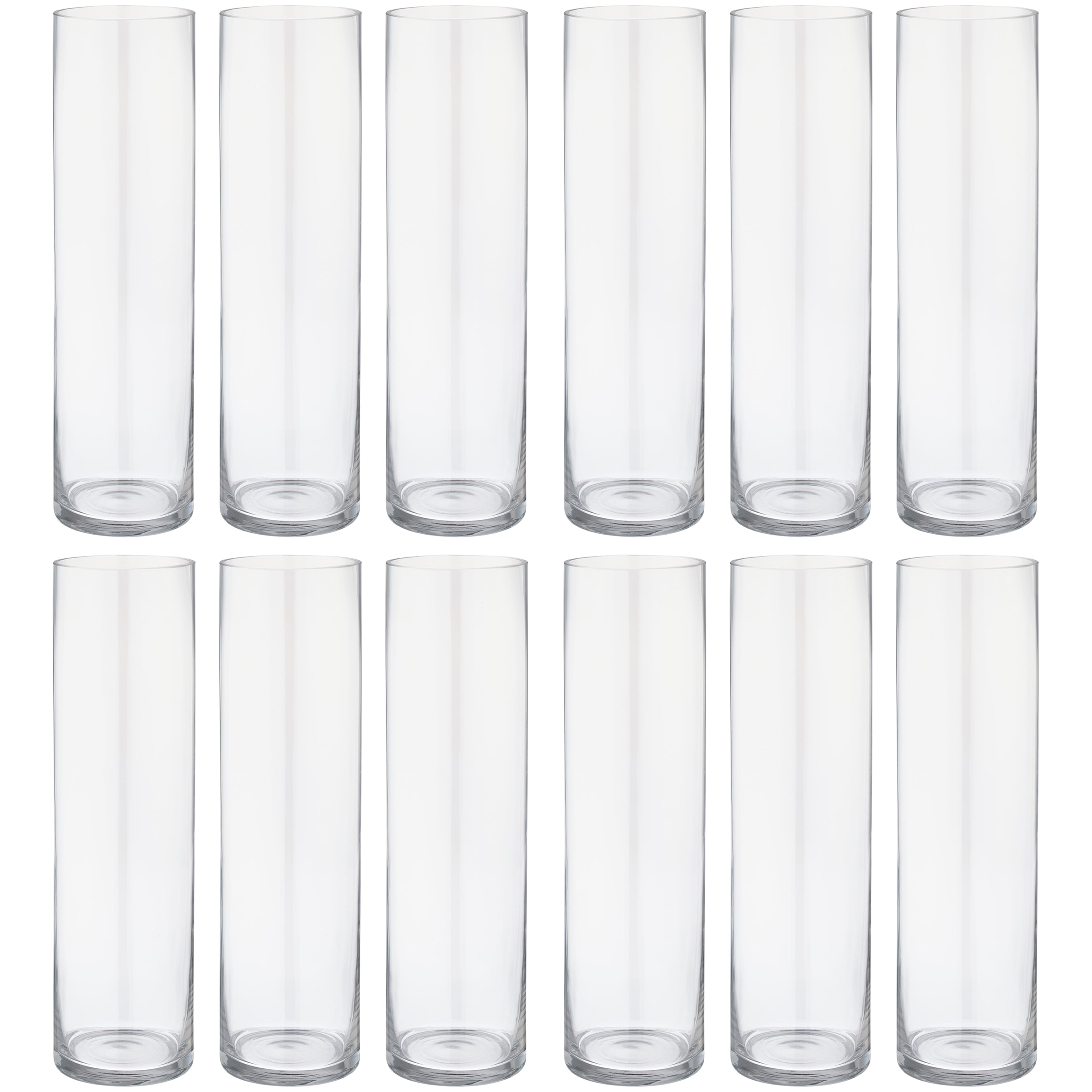 12 Pack: 14&#x22; Cylinder Glass Vase by Ashland&#x2122;