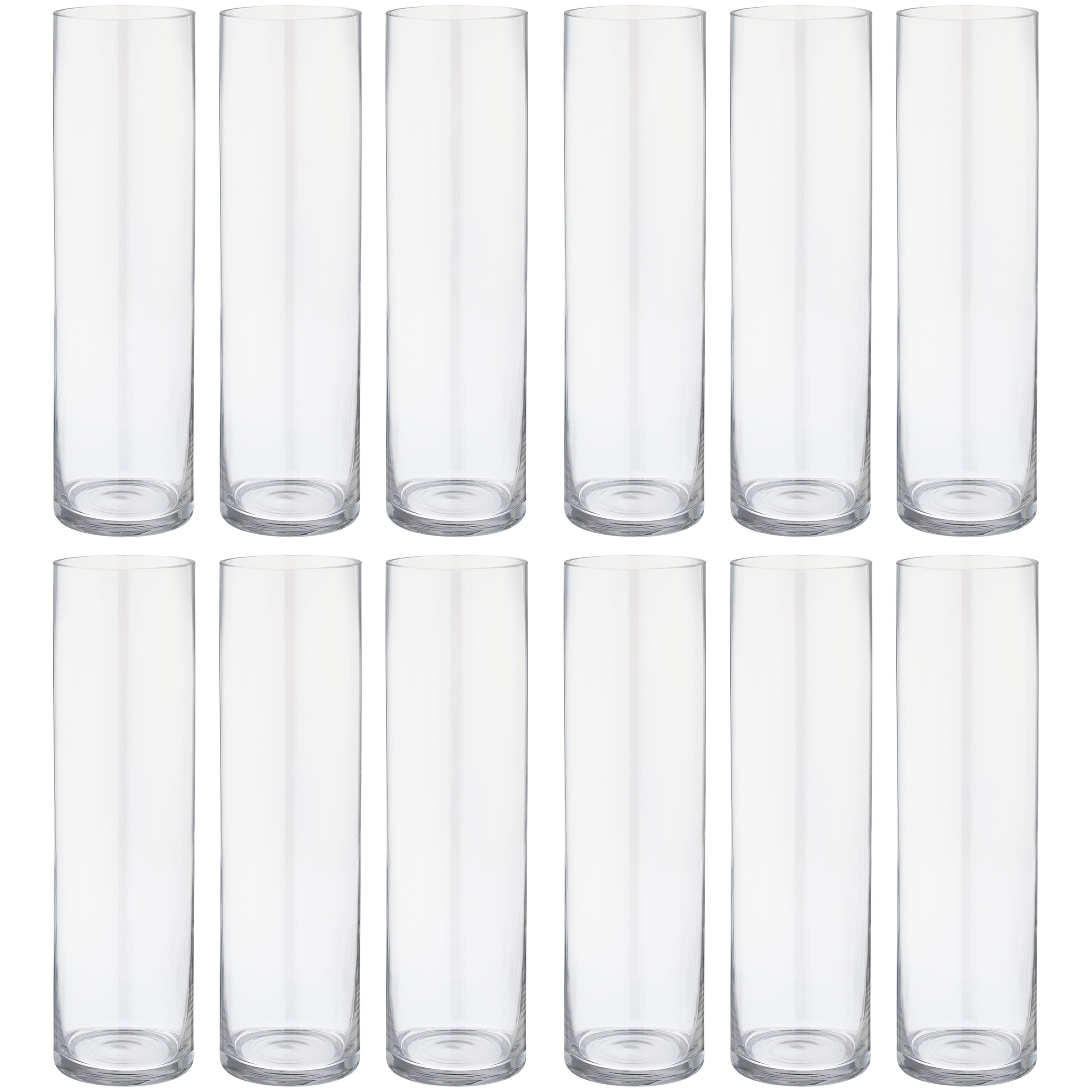 12 Pack: 14" Cylinder Glass Vase by Ashland™