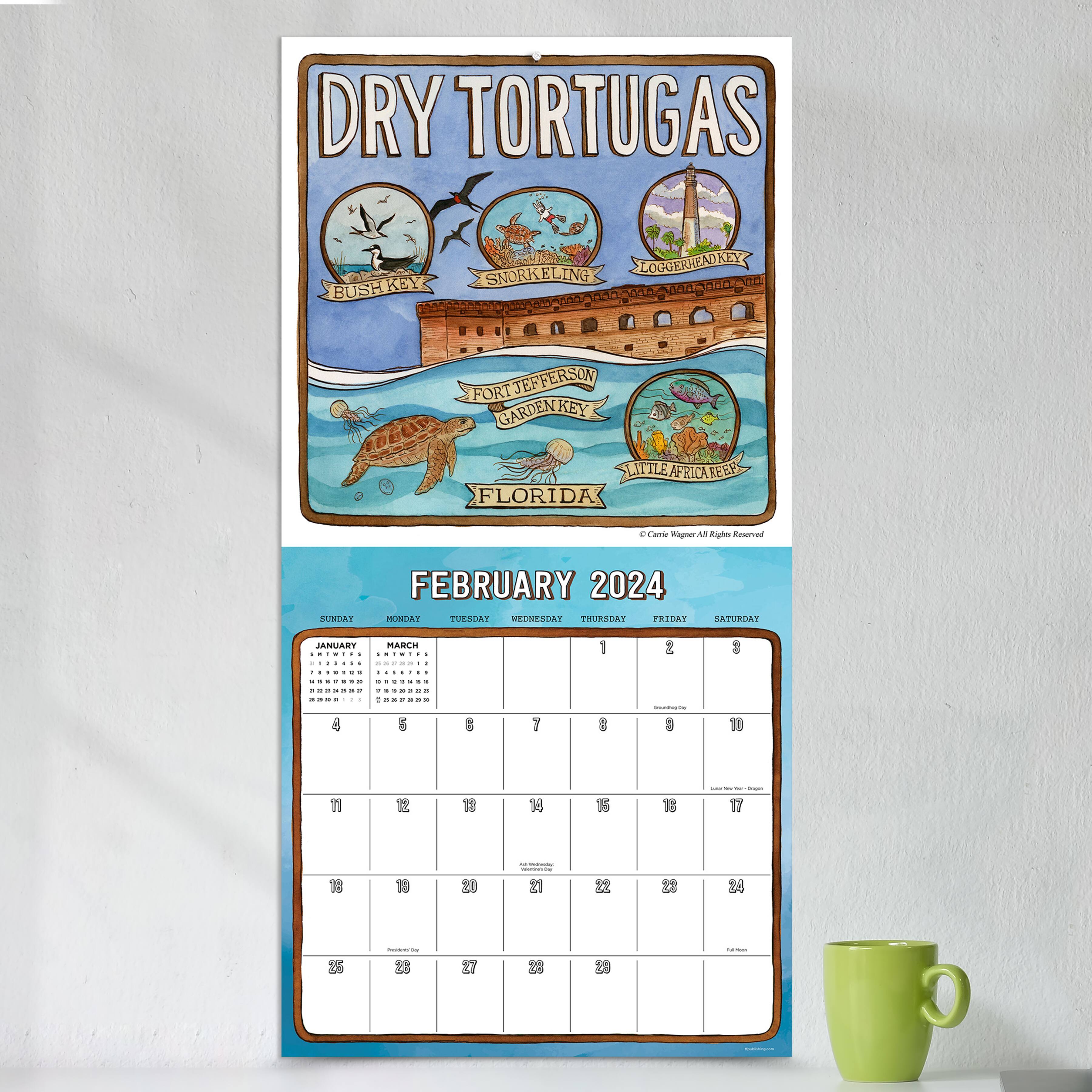 TF Publishing 2024 National Parks-Art Wall Calendar