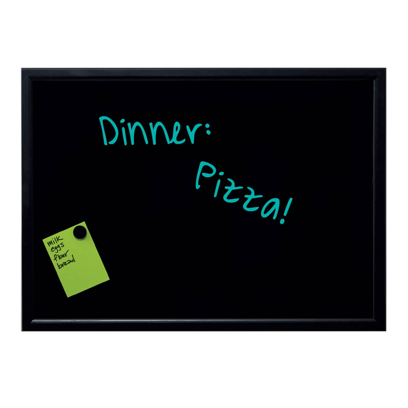 23 x 32 Black Framed Magnetic Wet Erase Board by B2C®