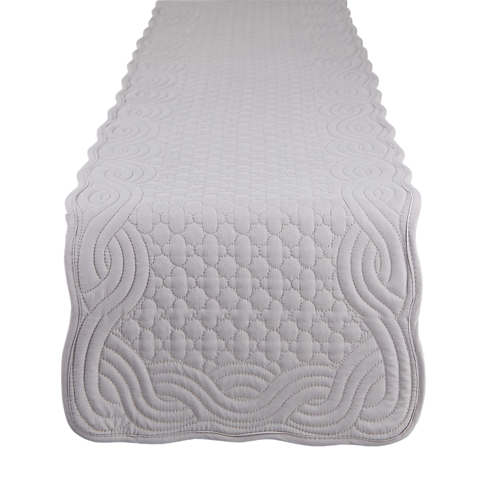 DII® 72" Gray Quilted Farmhouse Table Runner