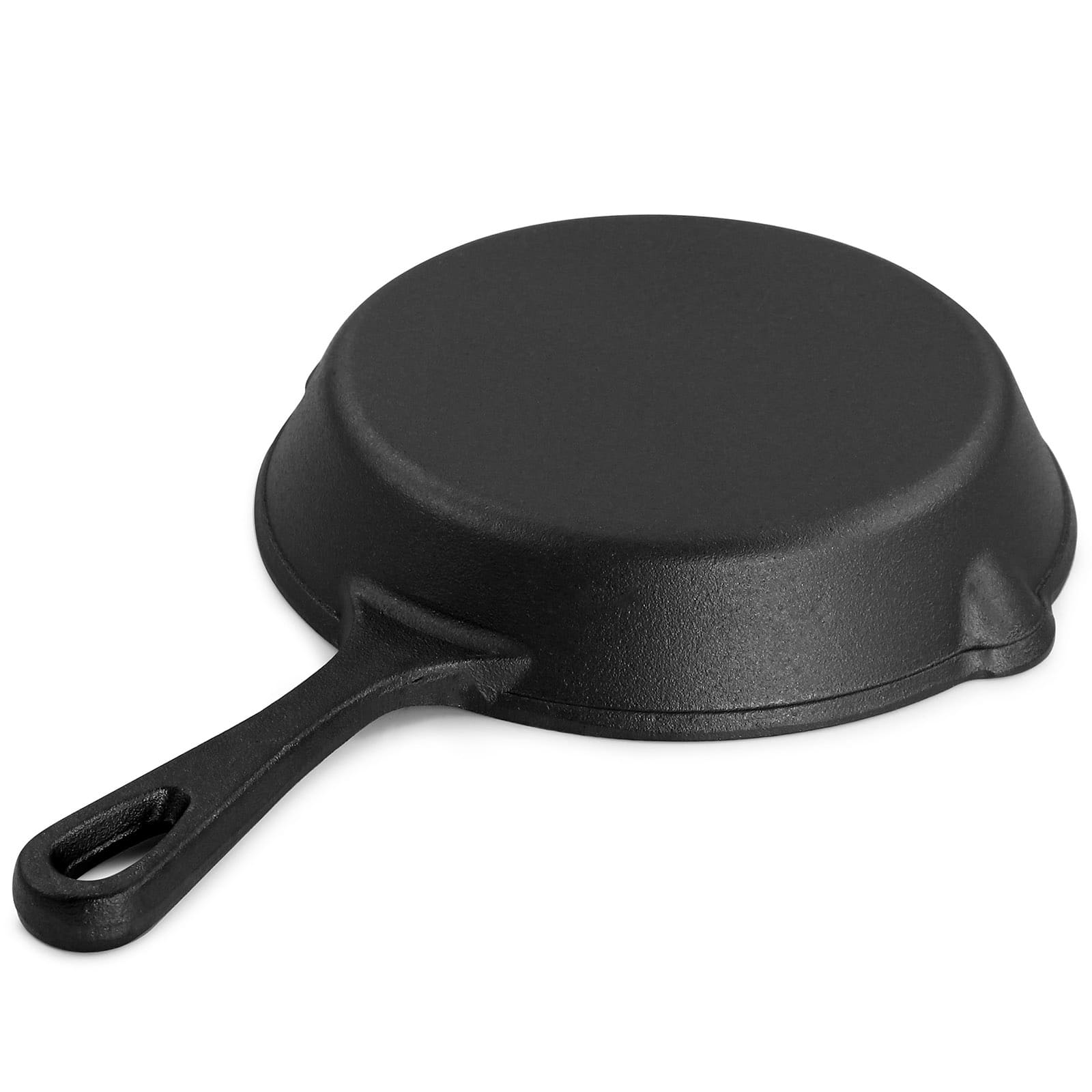MegaChef 8" Round Black Preseasoned Cast Iron Frying Pan
