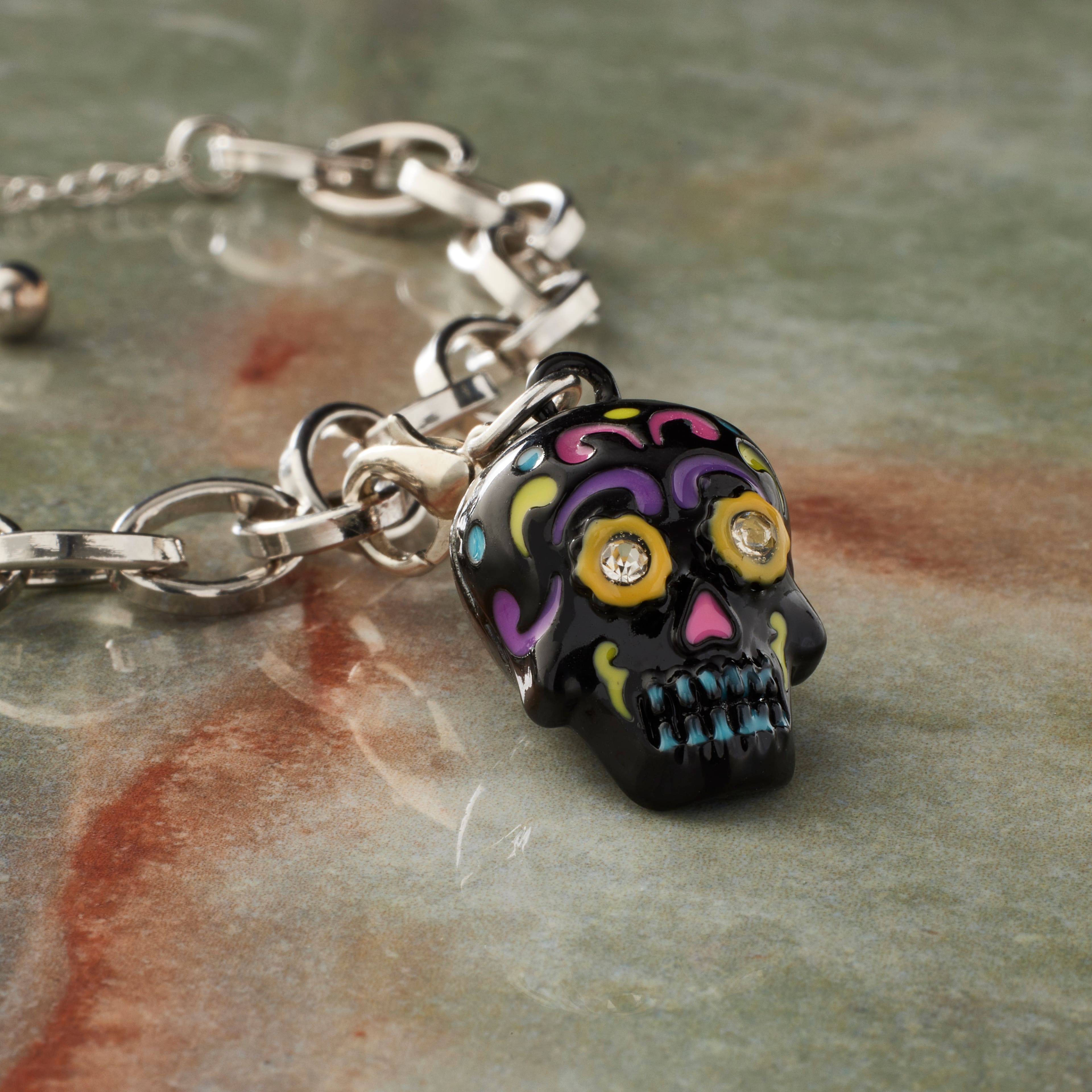 Day of the Dead Skull Charm by Bead Landing&#x2122;