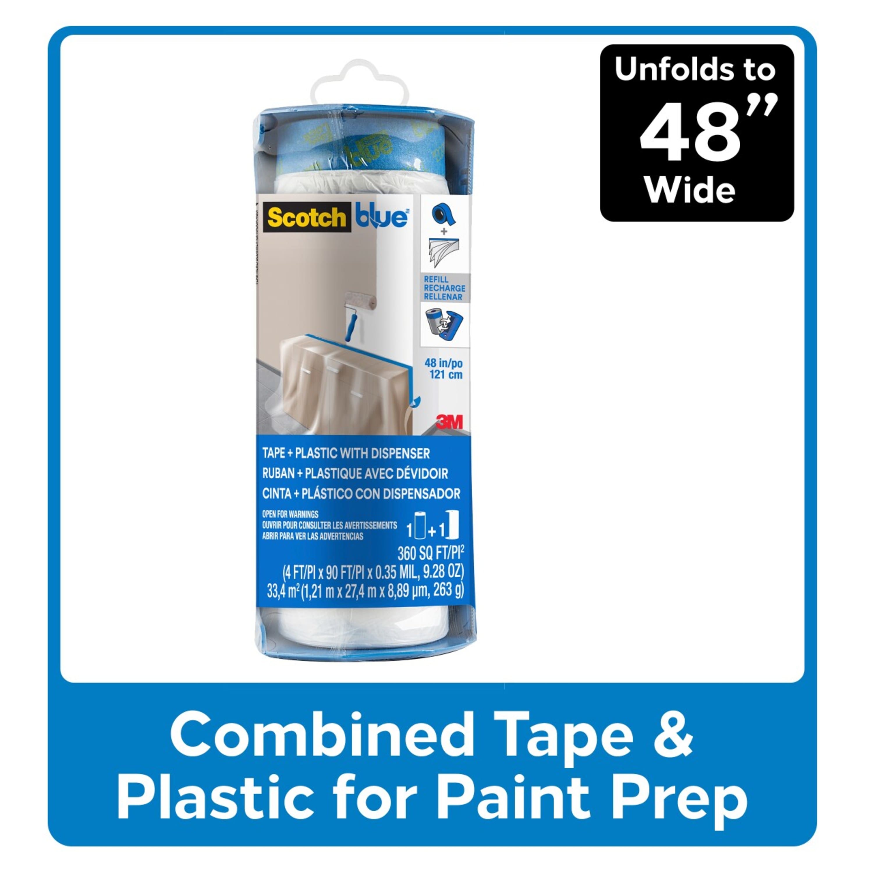 ScotchBlue&#x2122; 48&#x22; x 90ft. Painter&#x27;s Tape &#x26; Plastic with Dispenser