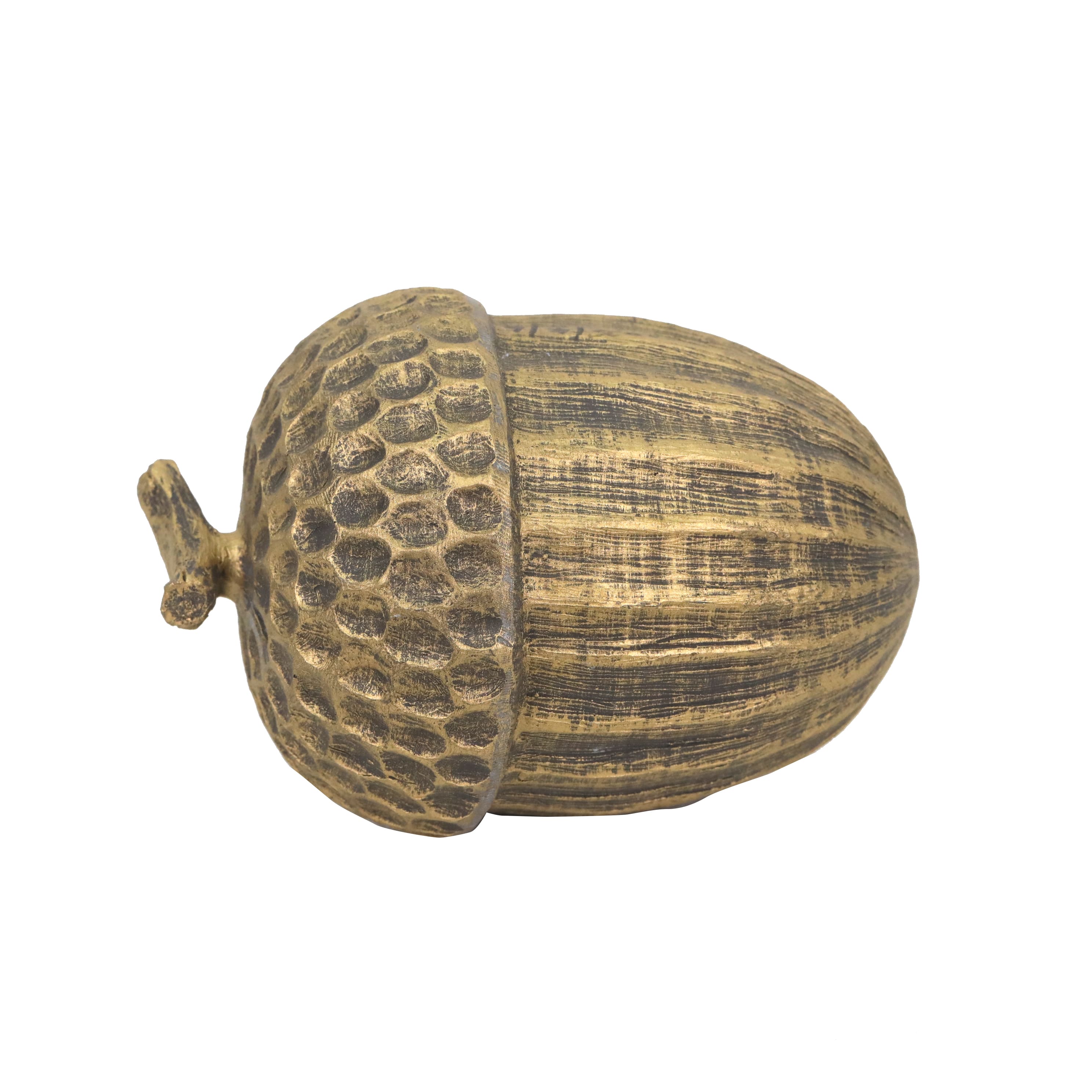 6&#x22; Gold Distressed Tabletop Acorn by Ashland&#xAE;