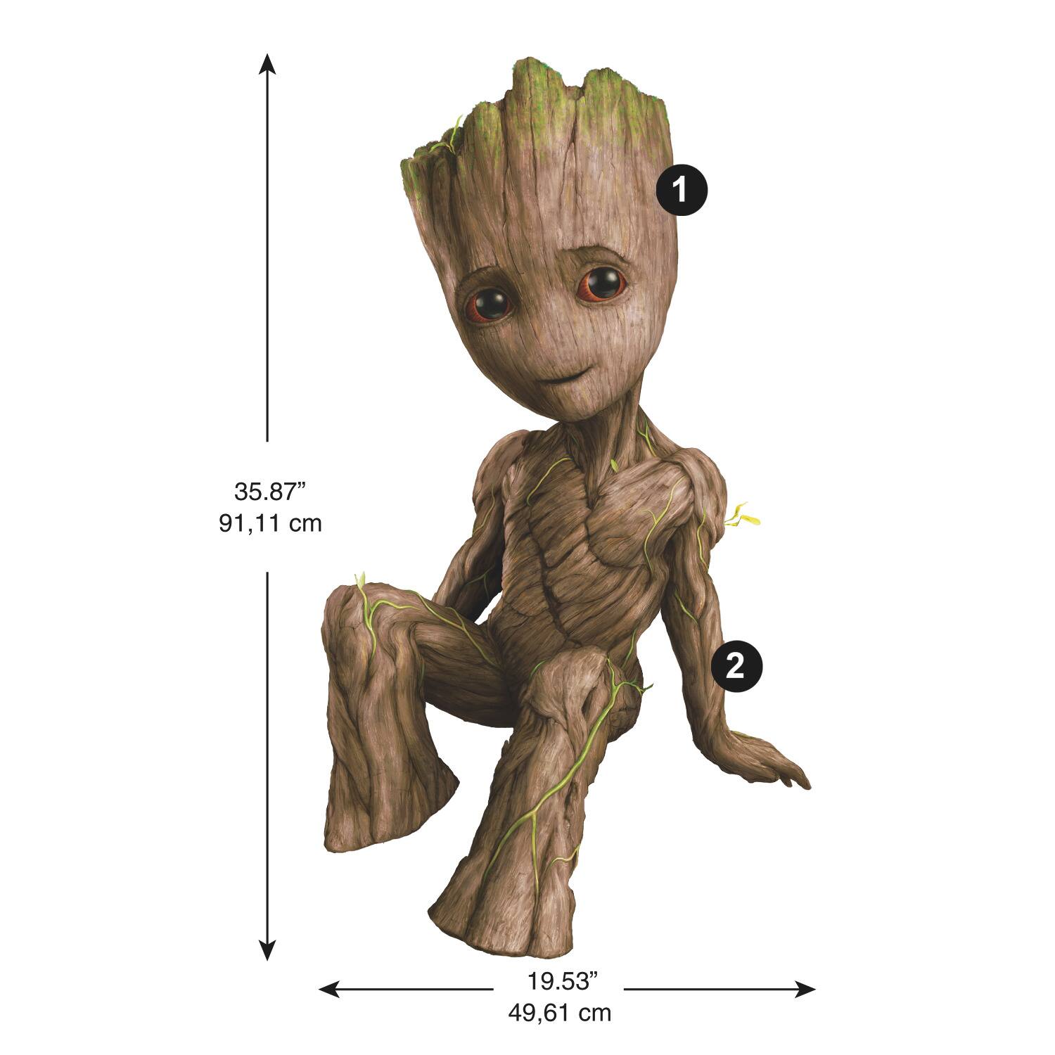 RoomMates Groot Peel & Stick Giant Wall Decal Set