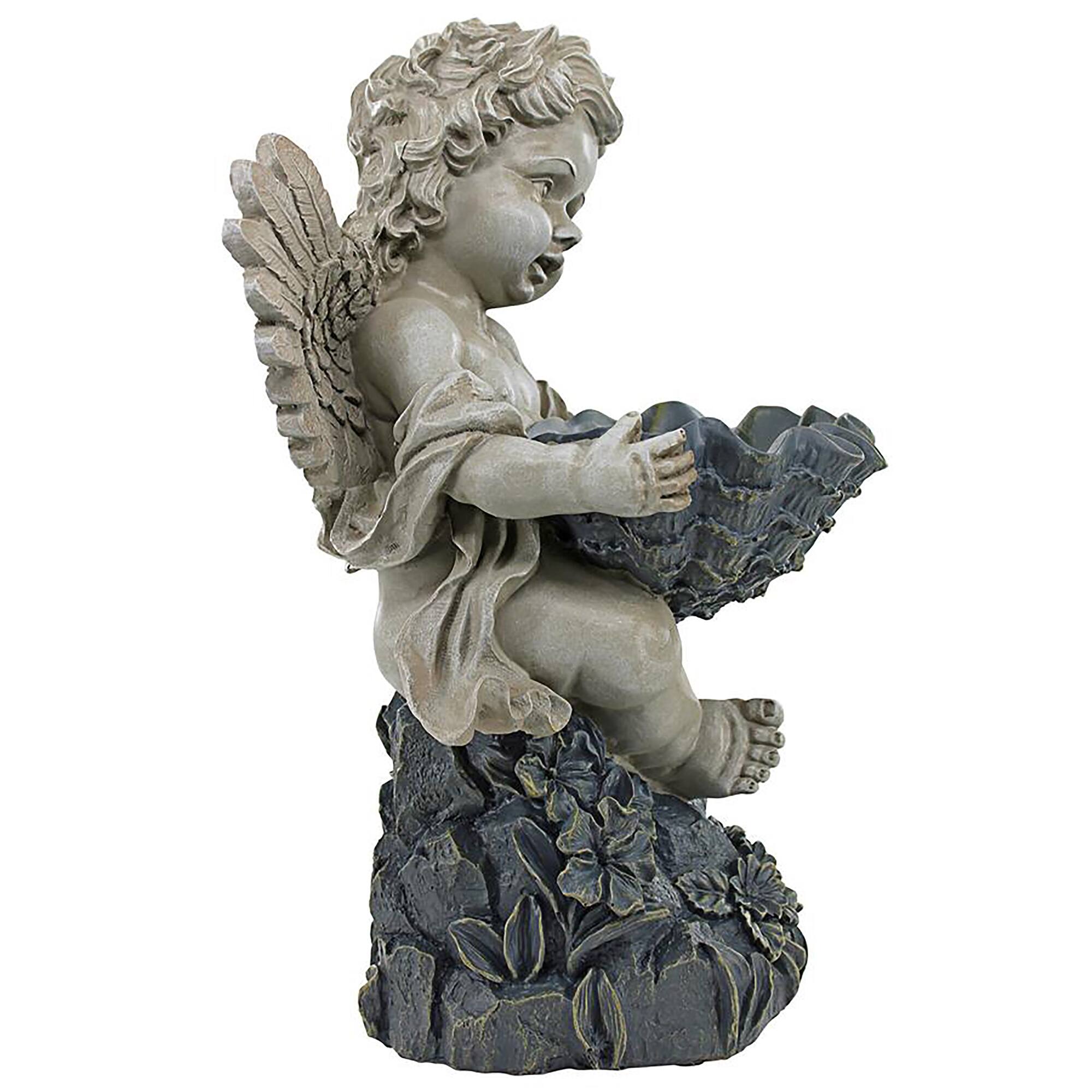 Design Toscano 14.5" Heavenly Offering Cherub Garden Statue
