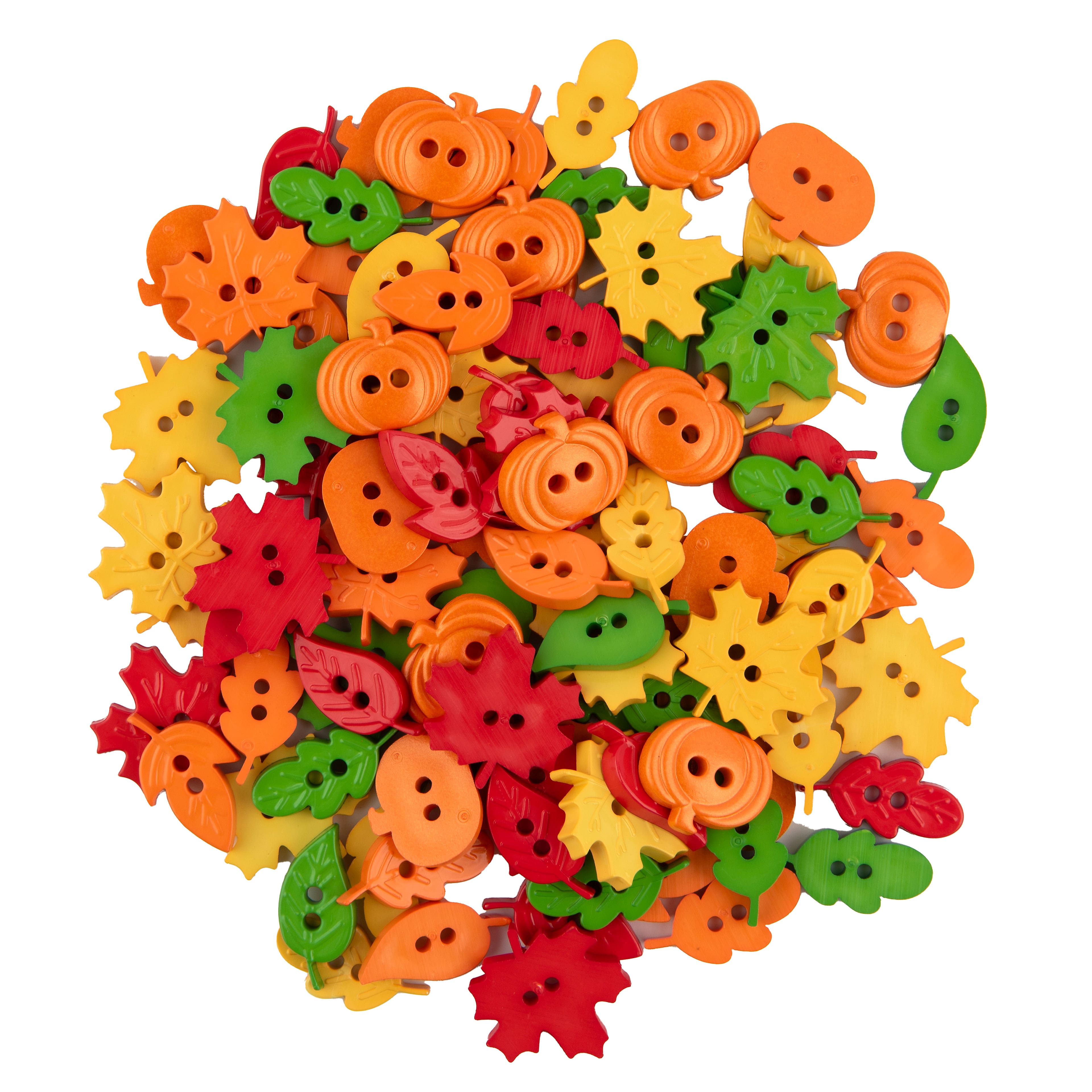 Favorite Findings&#x2122; 2.75oz. Autumn Leaf Button Mix