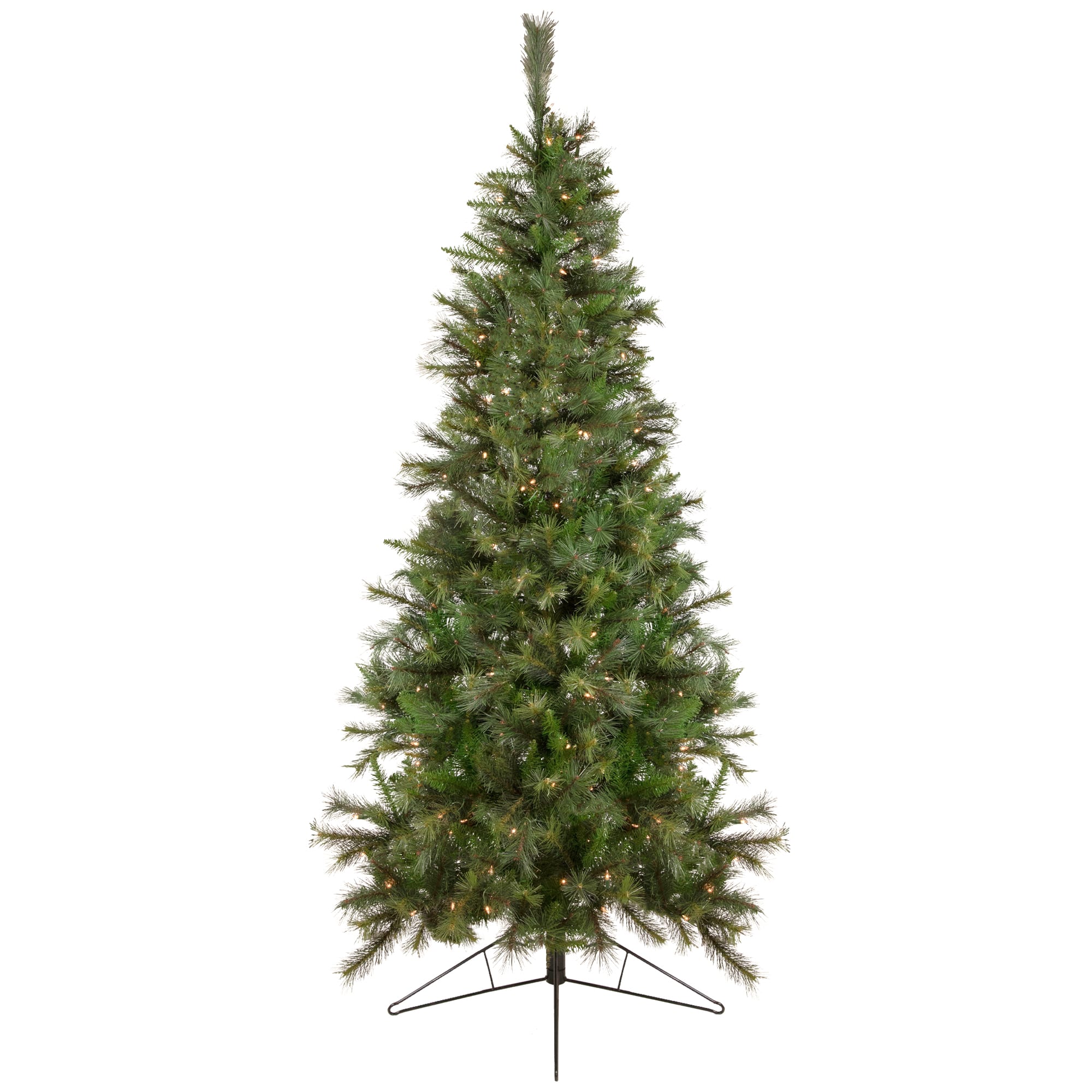 7.5ft. Pre-Lit Real Touch&#x2122;&#xFE0F; Canyon Pine Artificial Half Wall Christmas Tree, Clear Lights