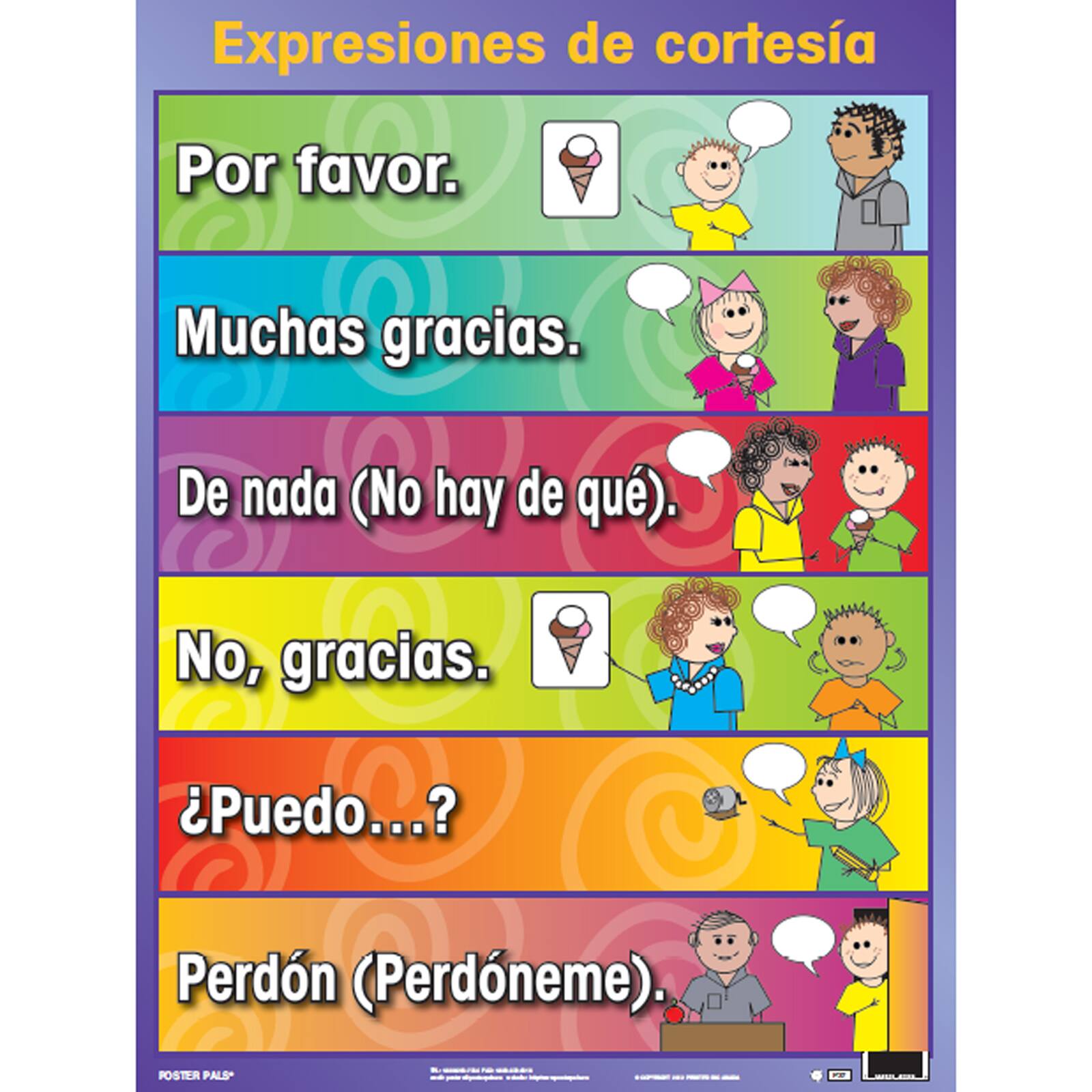 Poster Pals® Spanish Essential Classroom Posters, 7ct.