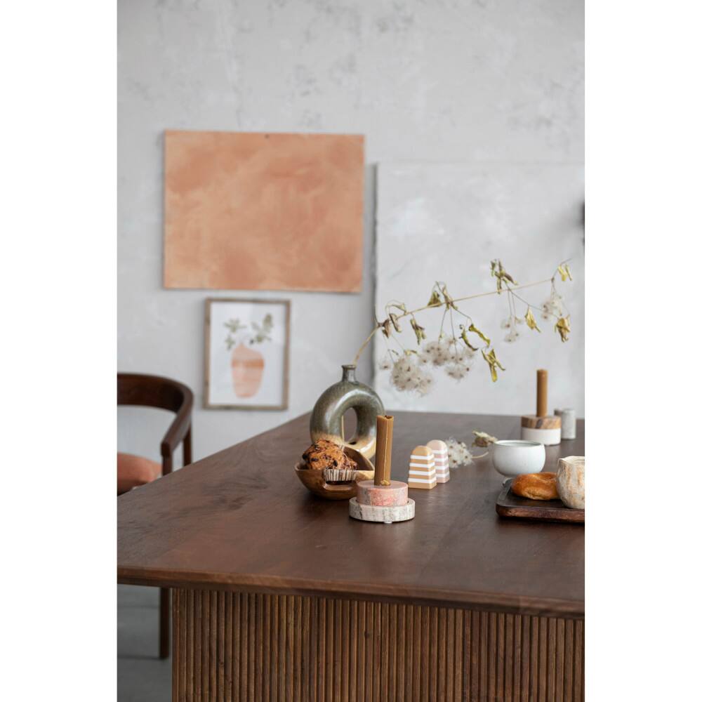 Hello Honey® Rust Woven Cotton Blend Lumbar Pillow