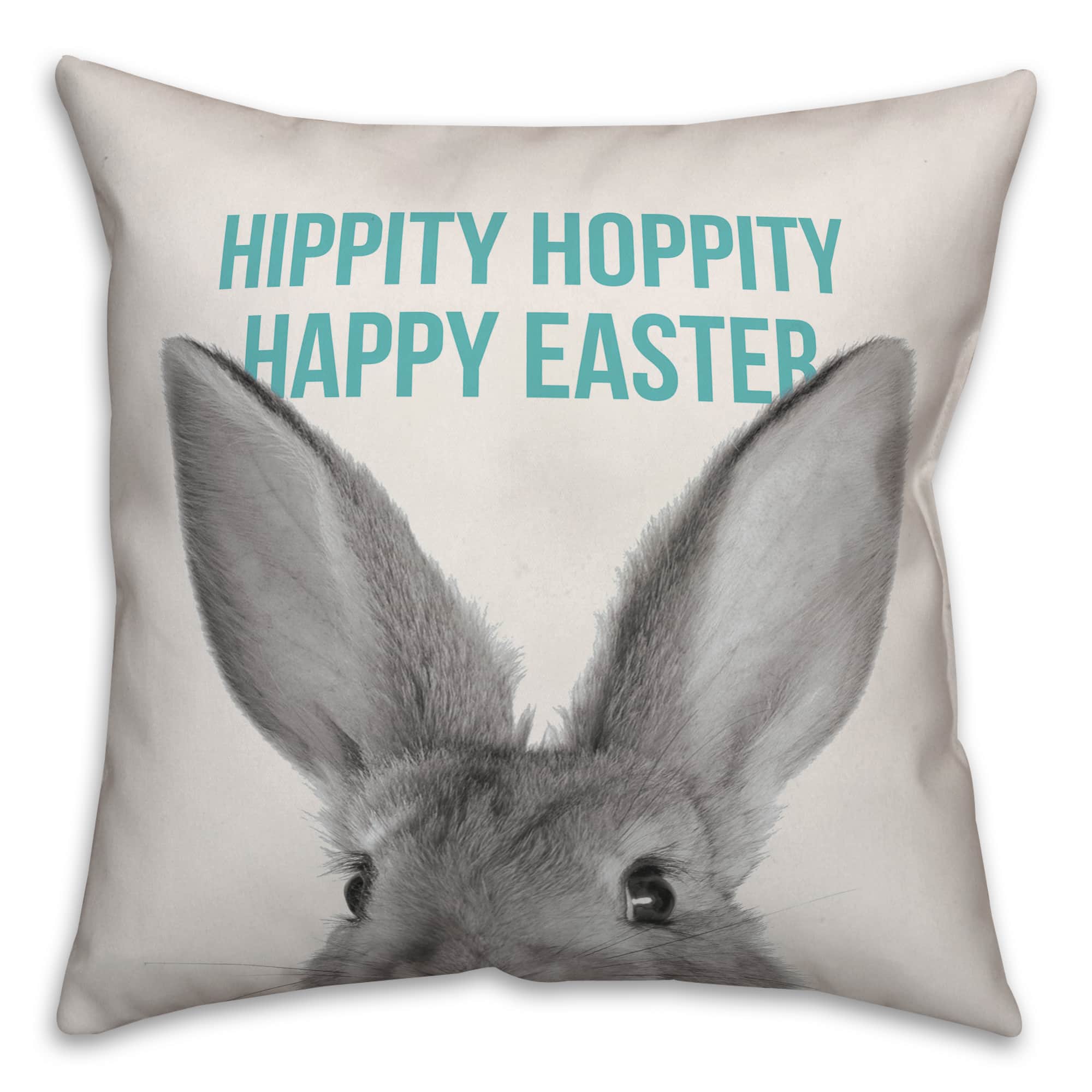 Hippity Hoppity Happy Easter Throw Pillow