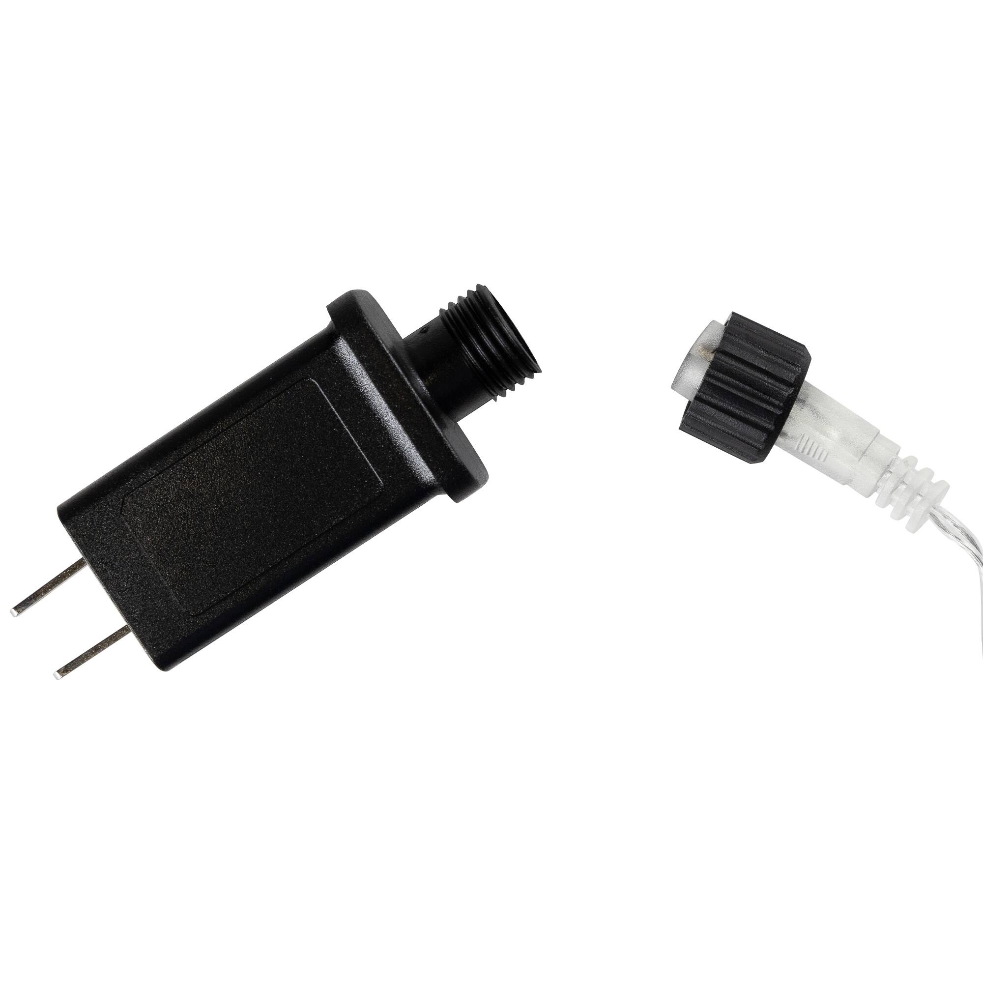 Set of 10 Transparent Dripping Icicle Snowfall Christmas Light Tubes - 14 ft Clear Wire