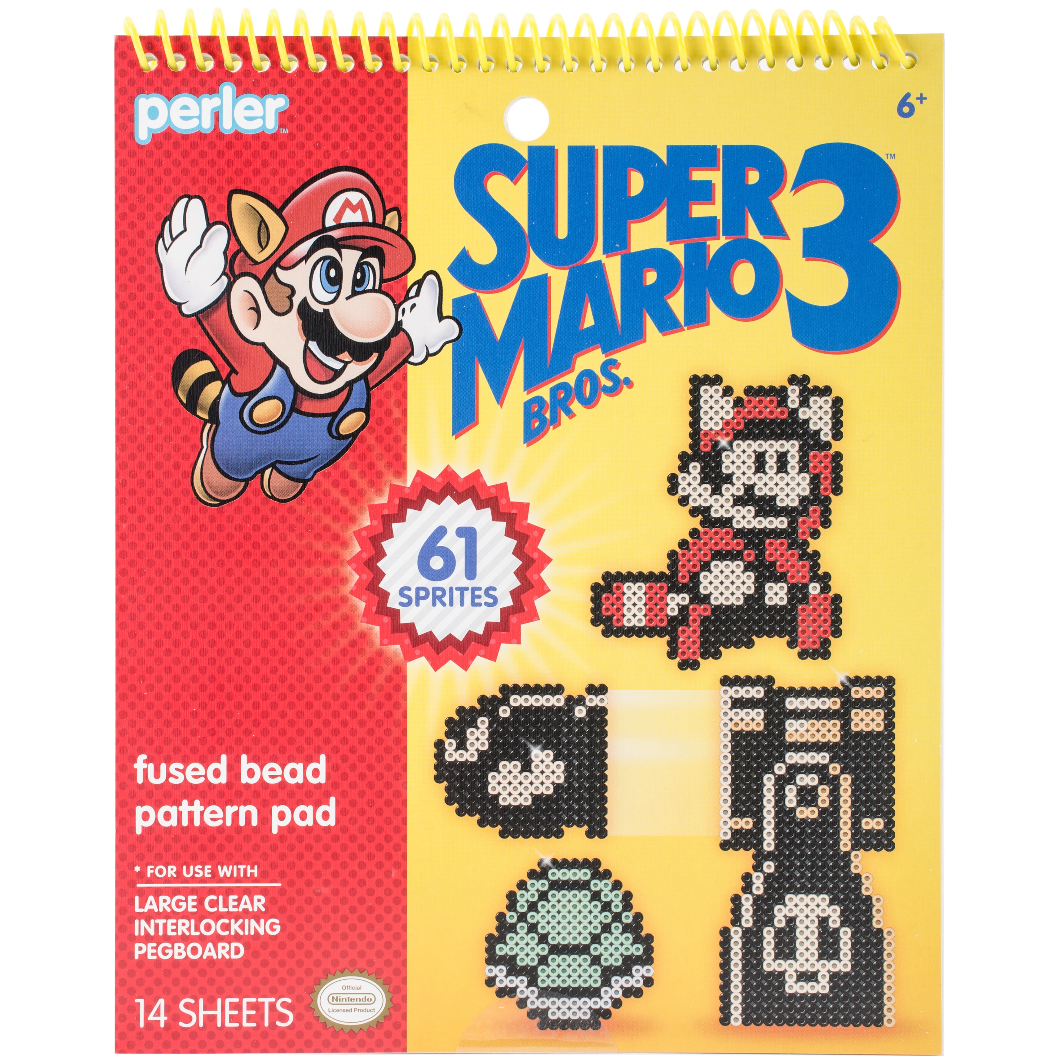 Perler™ Super Mario 3™ Fused Bead Pattern Pad, 14 Sheets Michaels ...