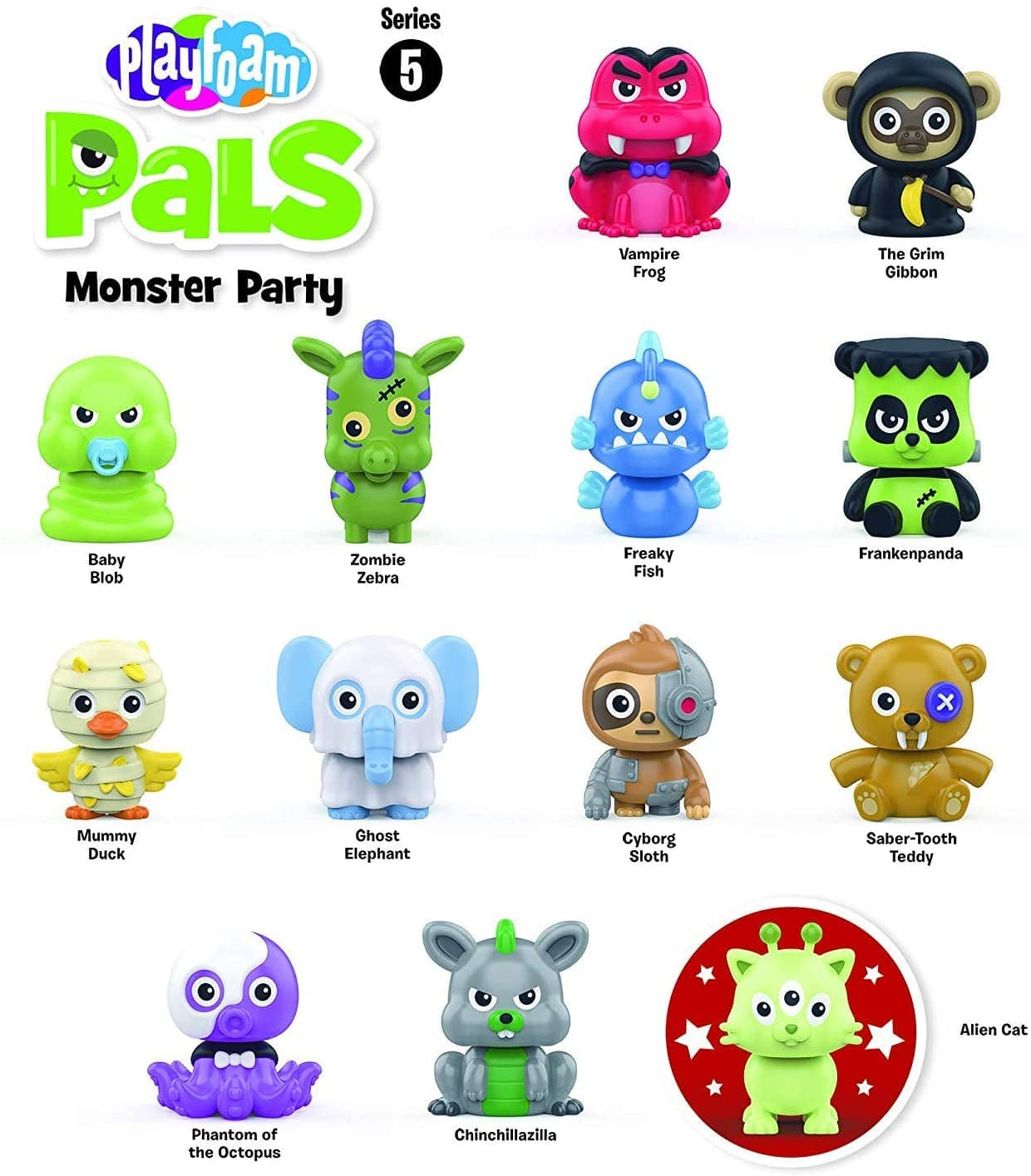 Educational Insights Playfoam Pals Monster Party Series 5, 6ct.