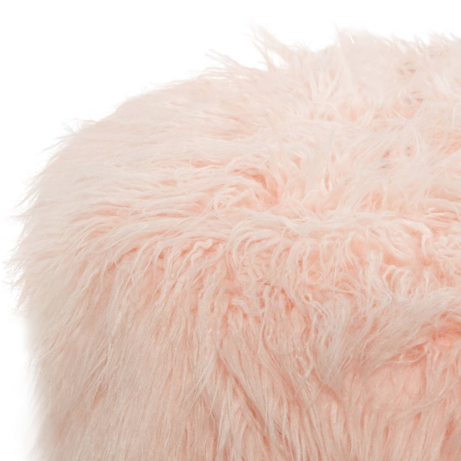 blush pink fur fabric