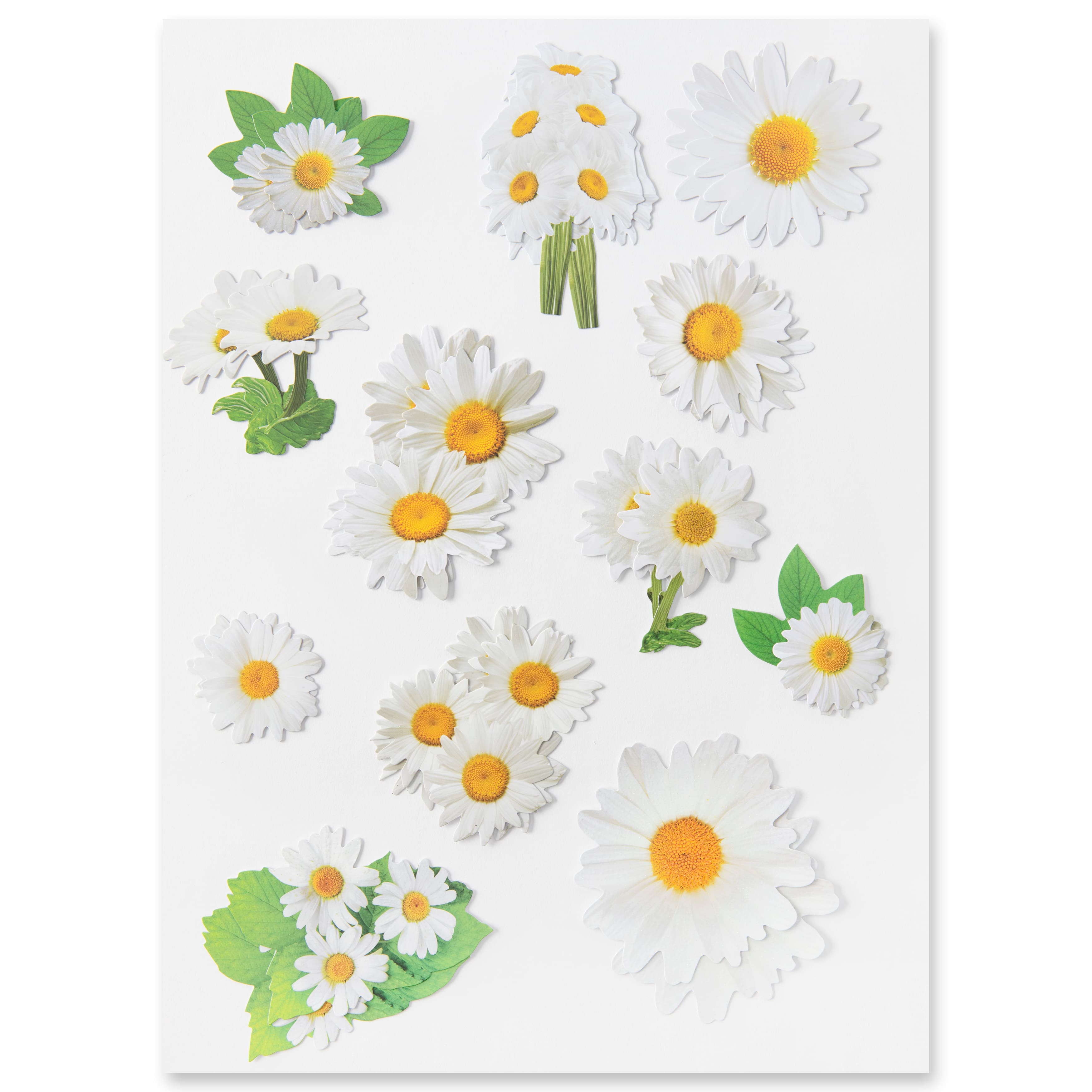 12 Packs: 24 ct. (288 total) Daisy Die Cut Stickers by Recollections&#x2122;