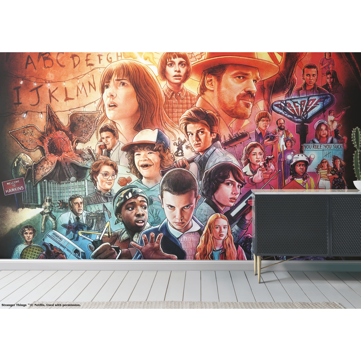 RoomMates Netflix Stranger Things Mural