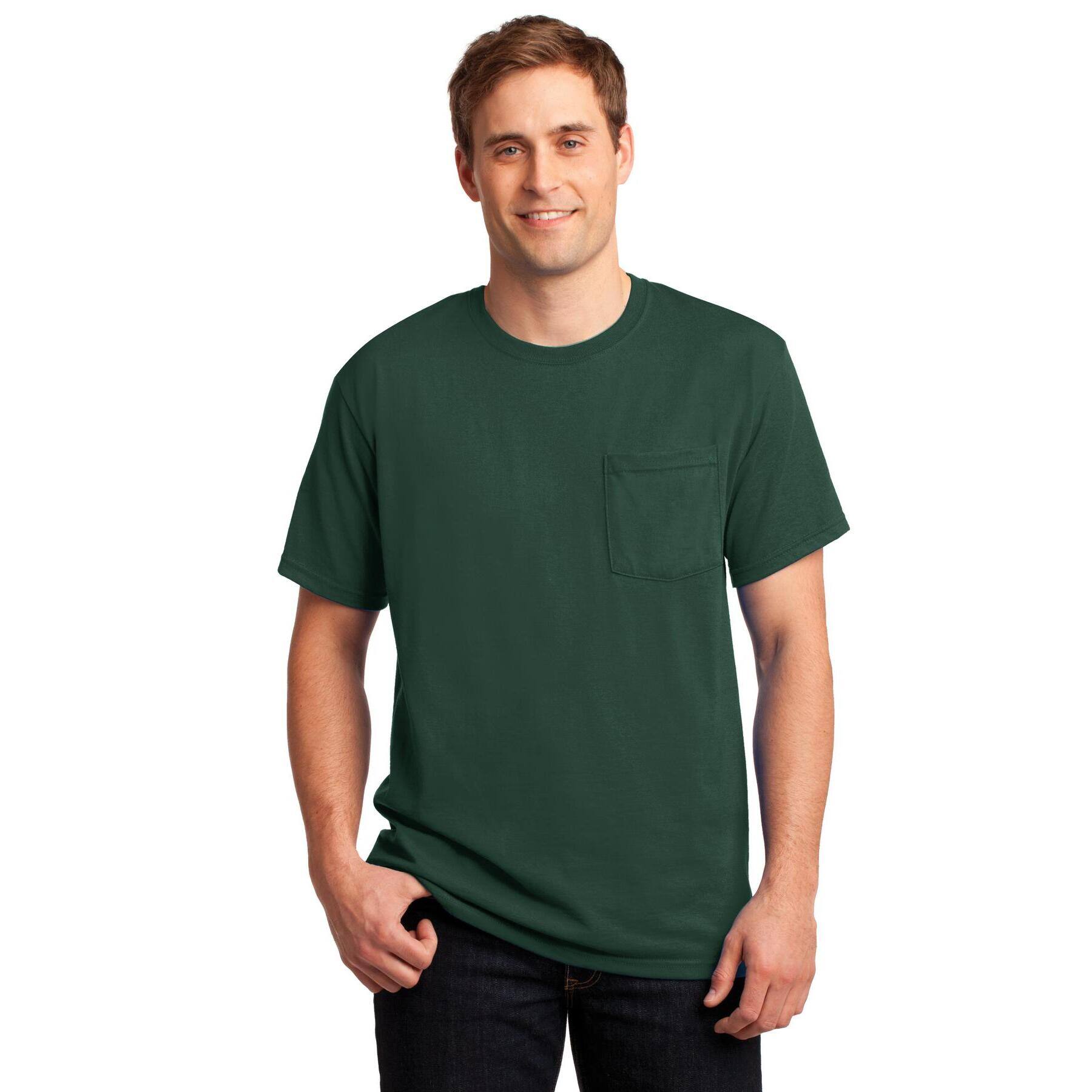 JERZEES® DRI-POWER® 50/50 Cotton/Poly Pocket T-Shirt