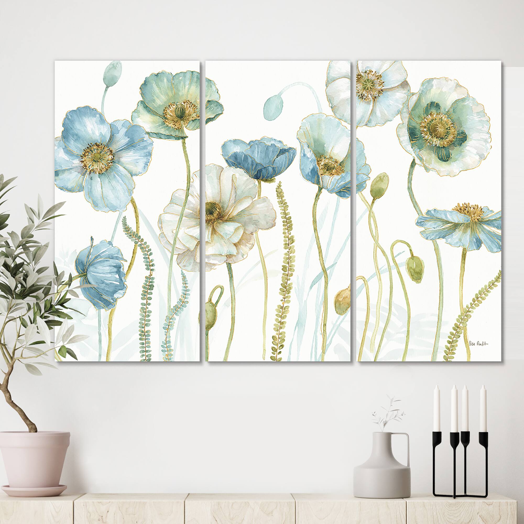 Designart - My Greenhouse Cottage Flowers IV - Traditional Gallery-wrapped Canvas