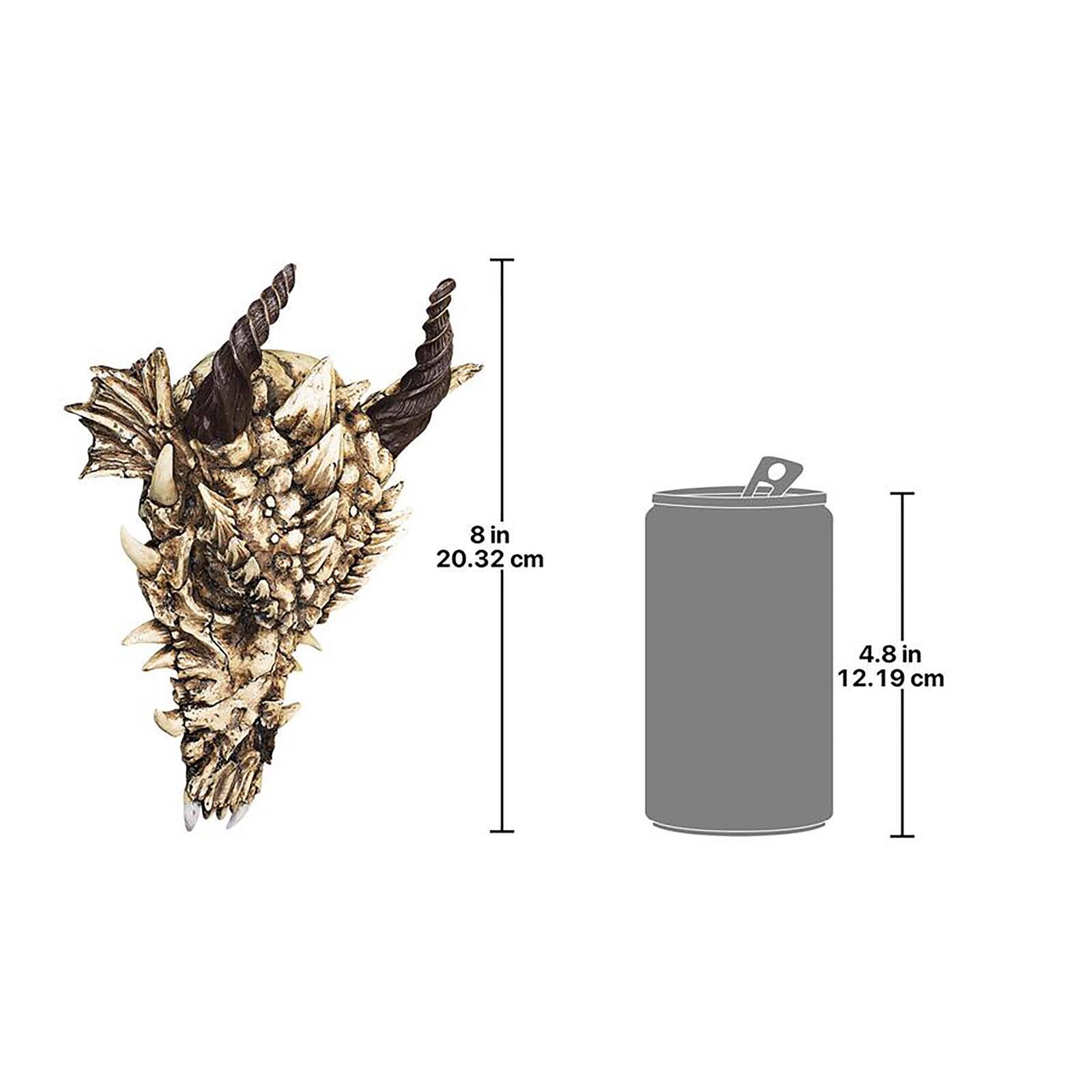 Design Toscano Small Stoker&#x27;s Moors Dragon Skull Sculpture