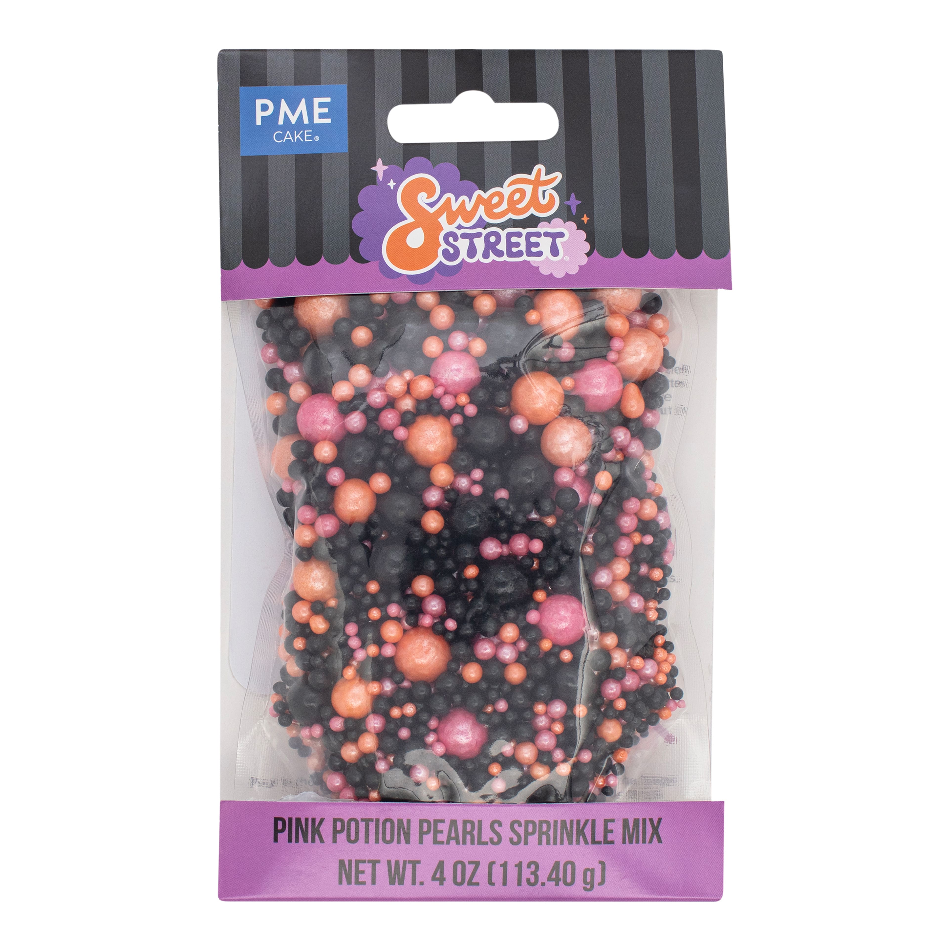 PME Cake Sweet Street&#xAE; 4oz. Pink Potion Pearls Sprinkle Mix