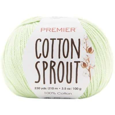 Premier Yarns Cotton Sprout DK, Natural Cotton Yarn, Machine-Washable, DK  Yarn for Crocheting and Knitting, Gray, 3.5 oz, 230 Yards