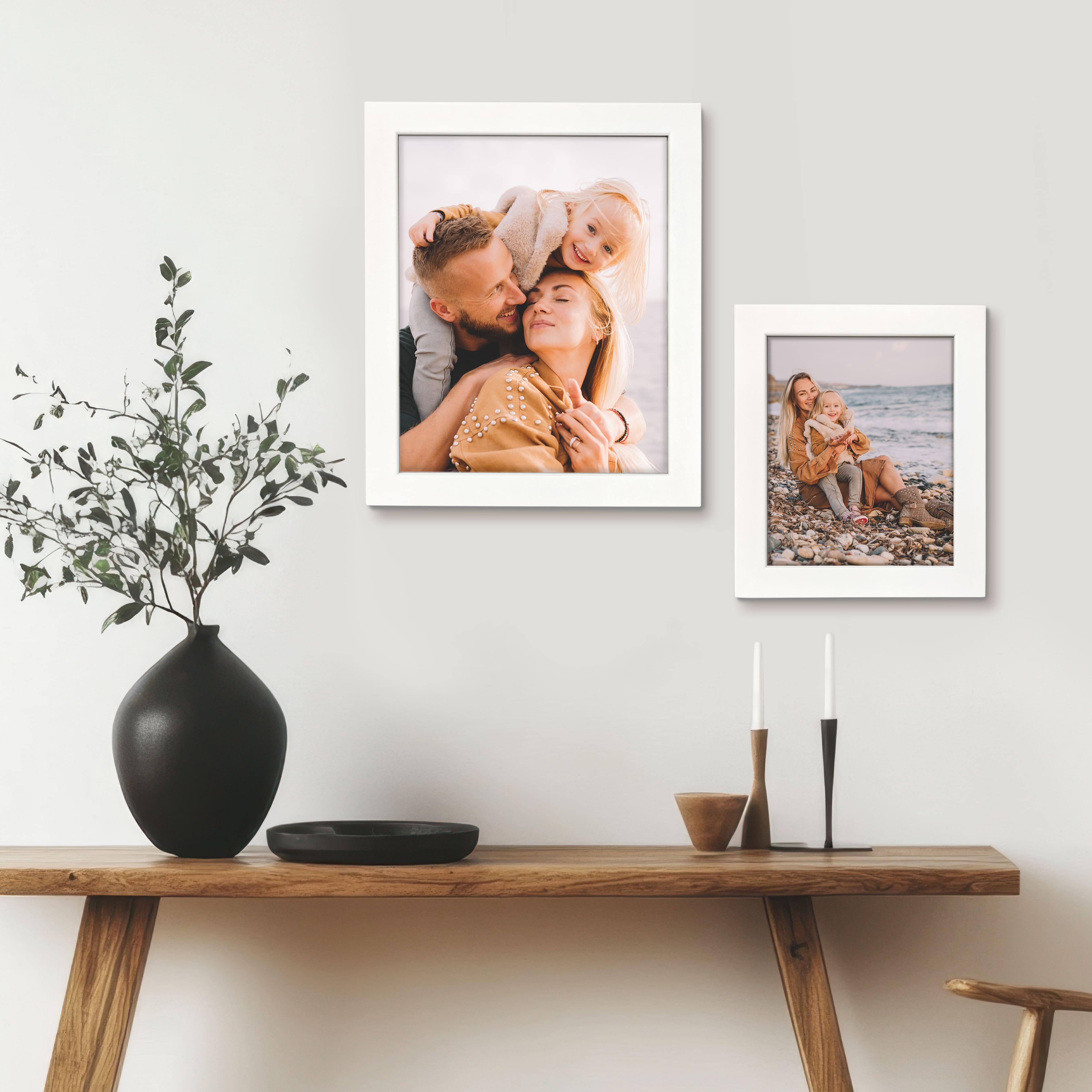 Home 11" x 14" White Flat Frame by Studio Décor®
