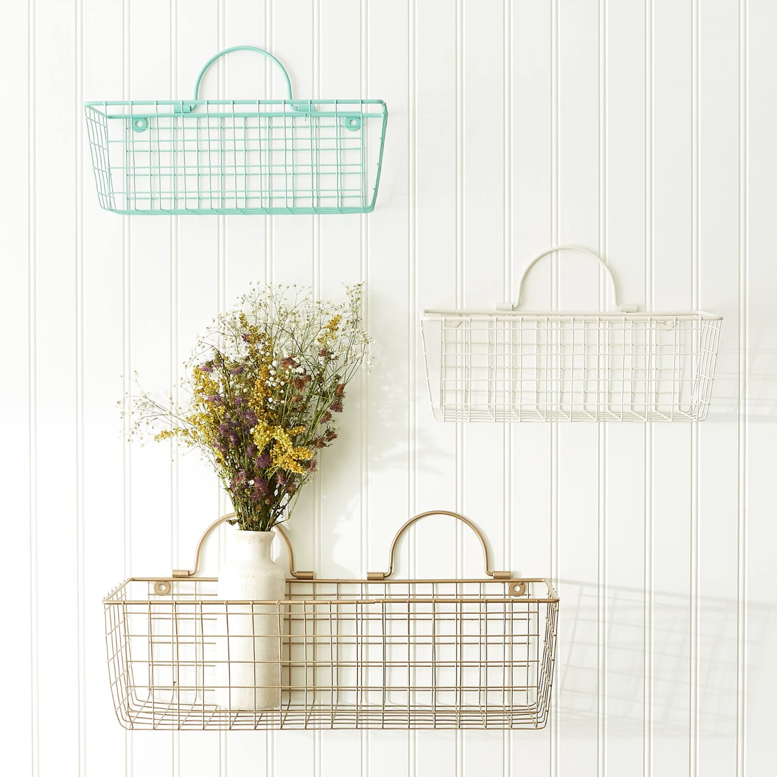 DII&#xAE; Wire Wall Basket Set