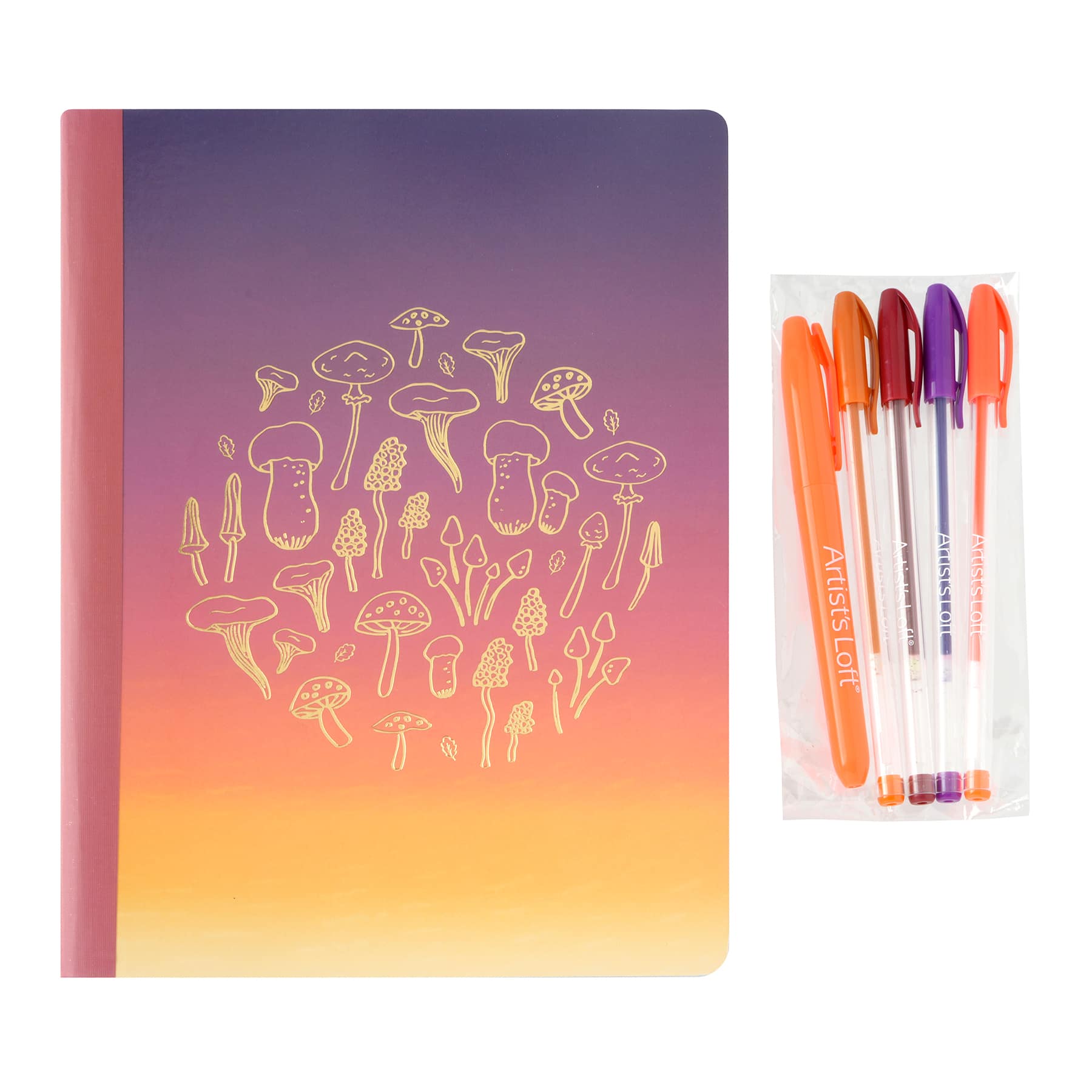 7.5" x 9.75" Mushroom Sunset Composition Notebook Set by Artist's Loft®