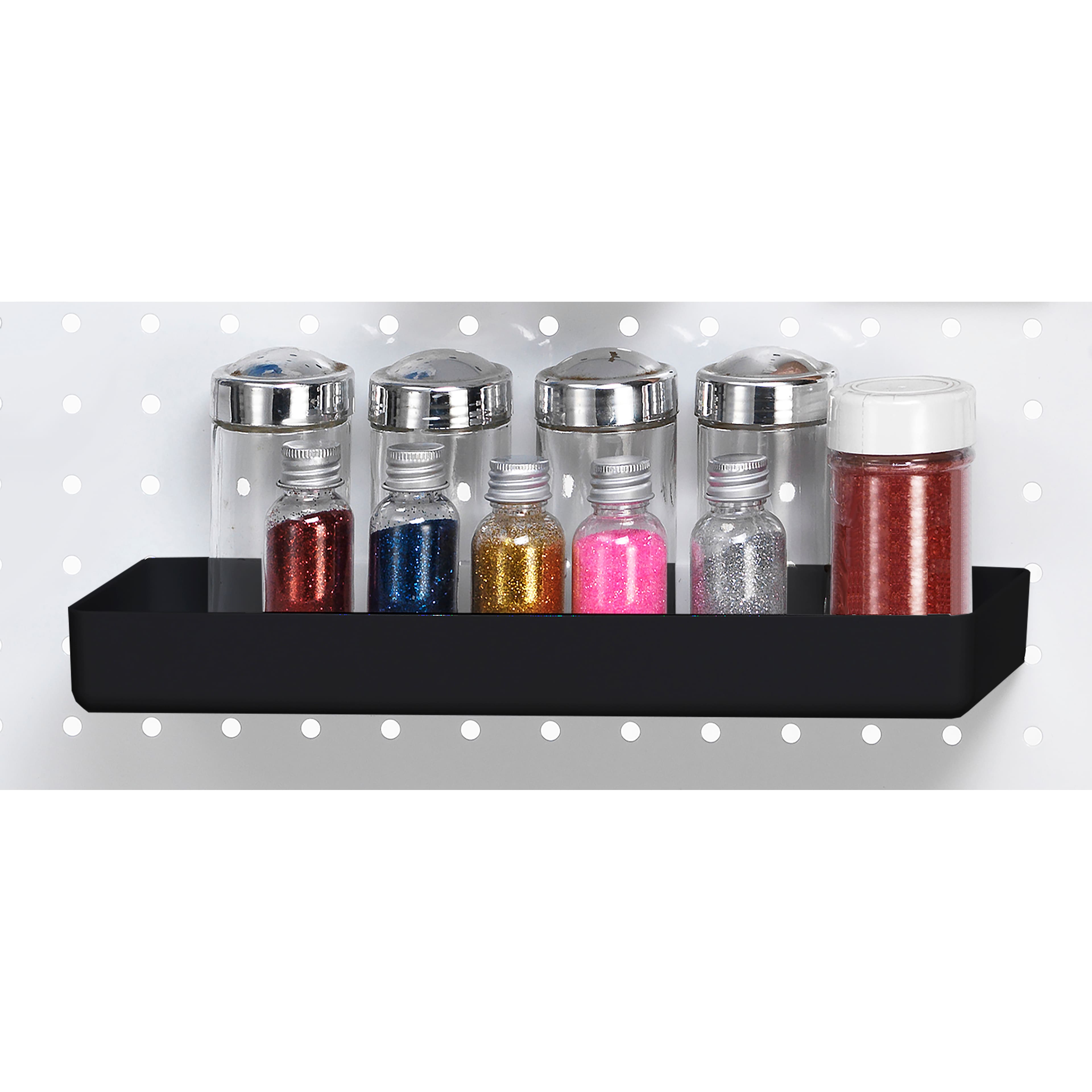 Black Pegboard Storage Shelf by Simply Tidy™