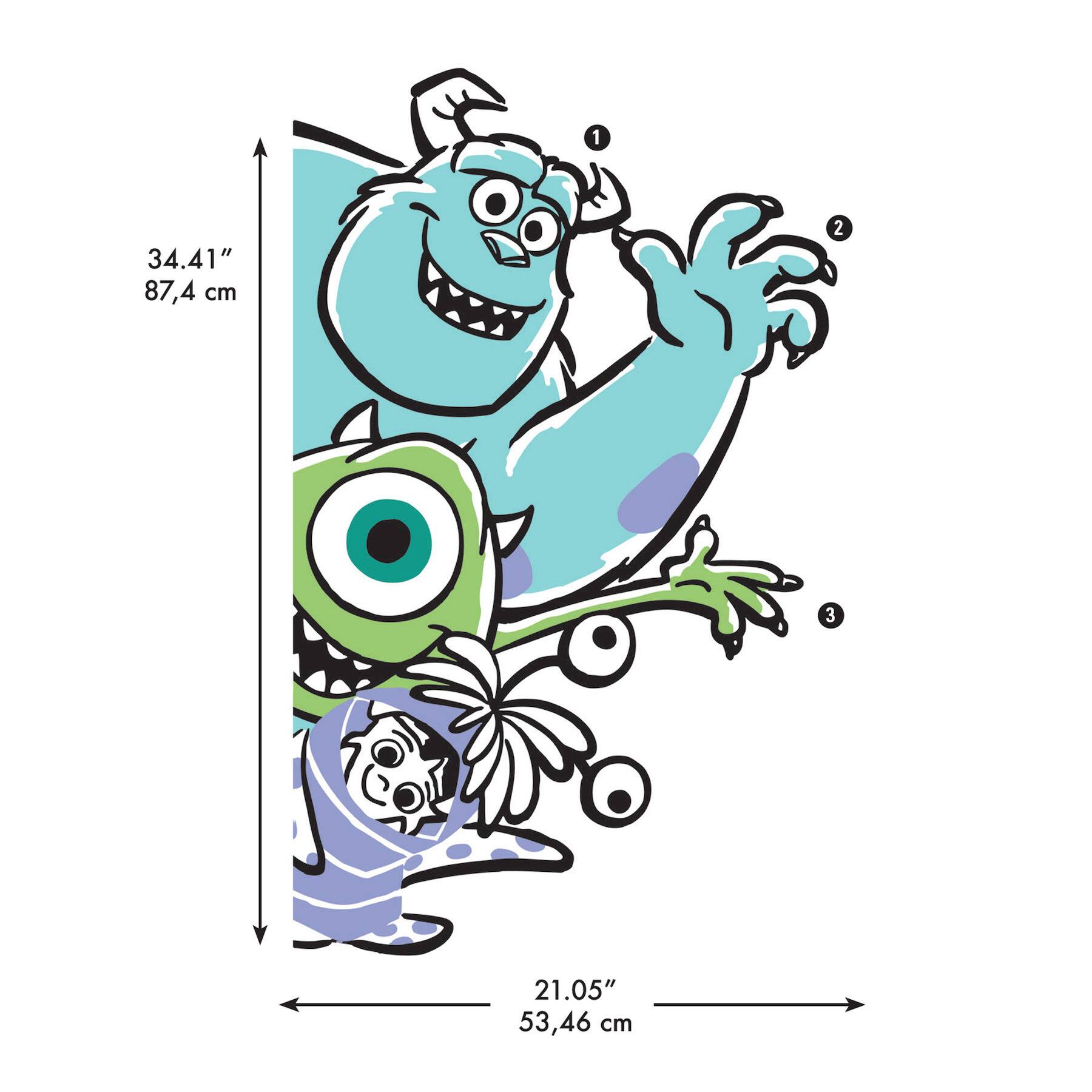 RoomMates Monsters Inc. Peel &#x26; Stick Giant Wall Decals