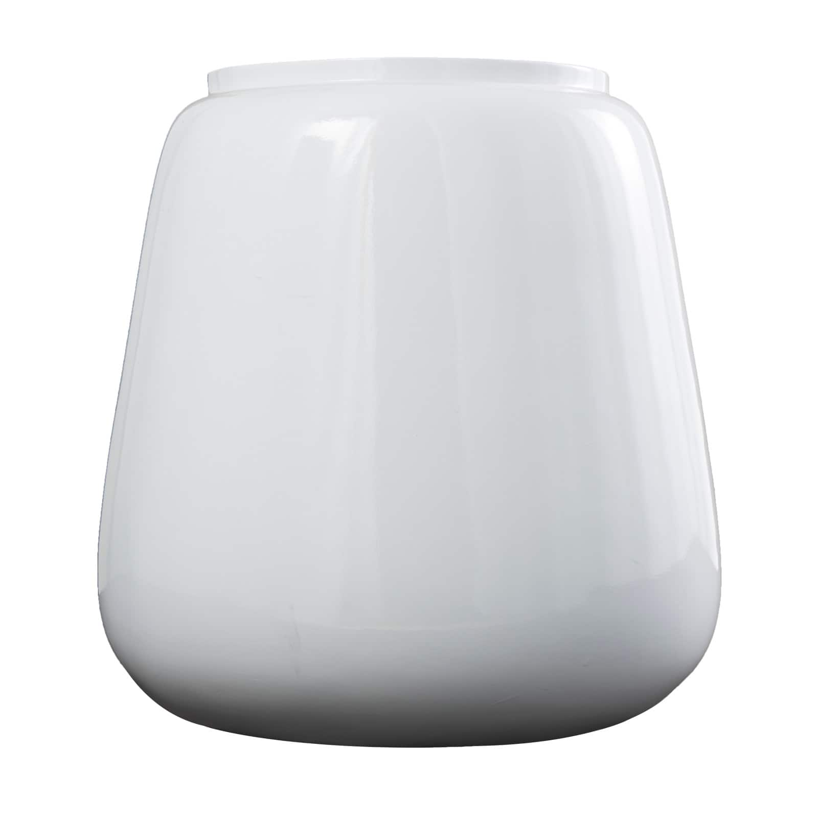 20&#x22; White Modern Wide Floor Vase