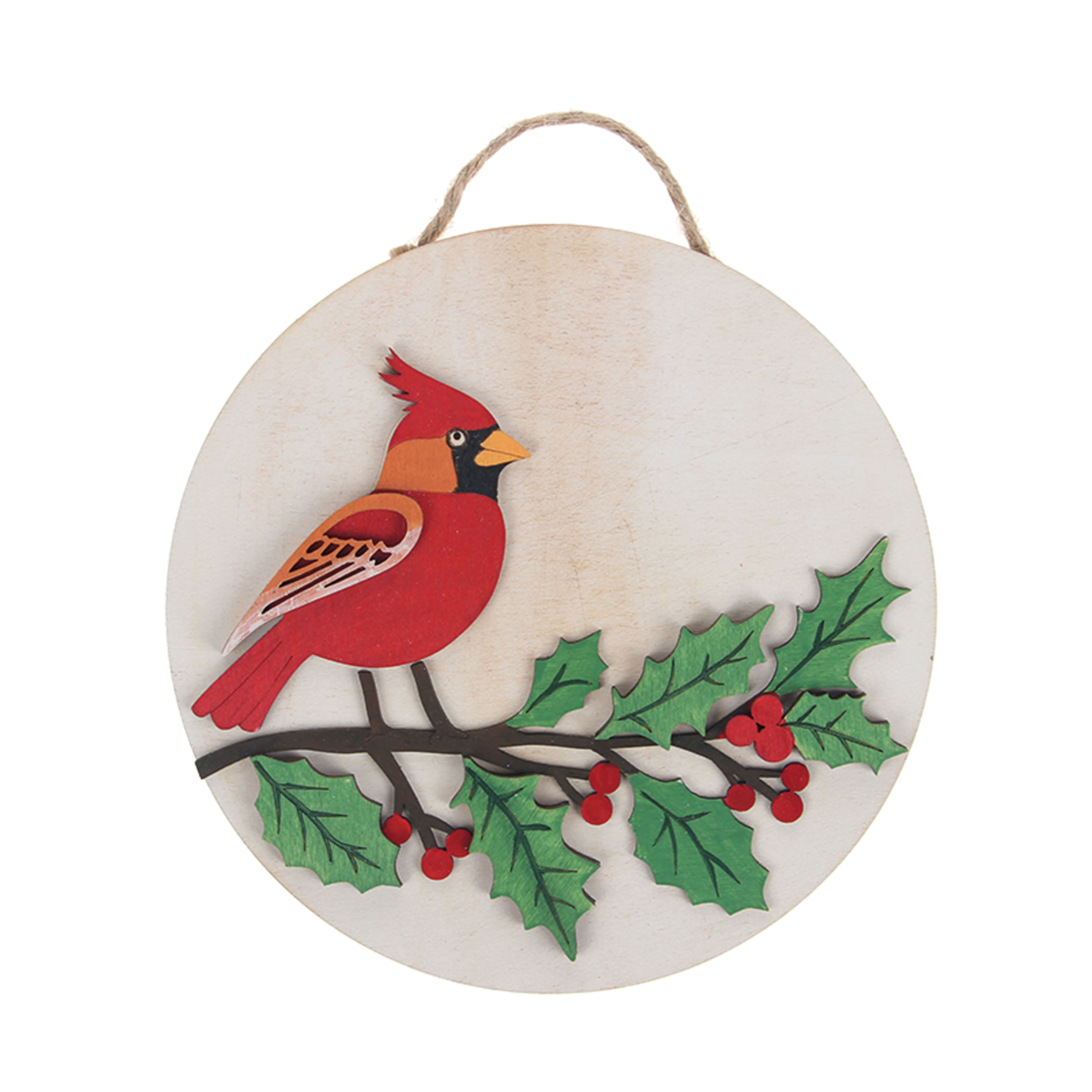 6&#x22; Cardinal Plaque DIY Wood D&#xE9;cor Kit by Make Market&#xAE;