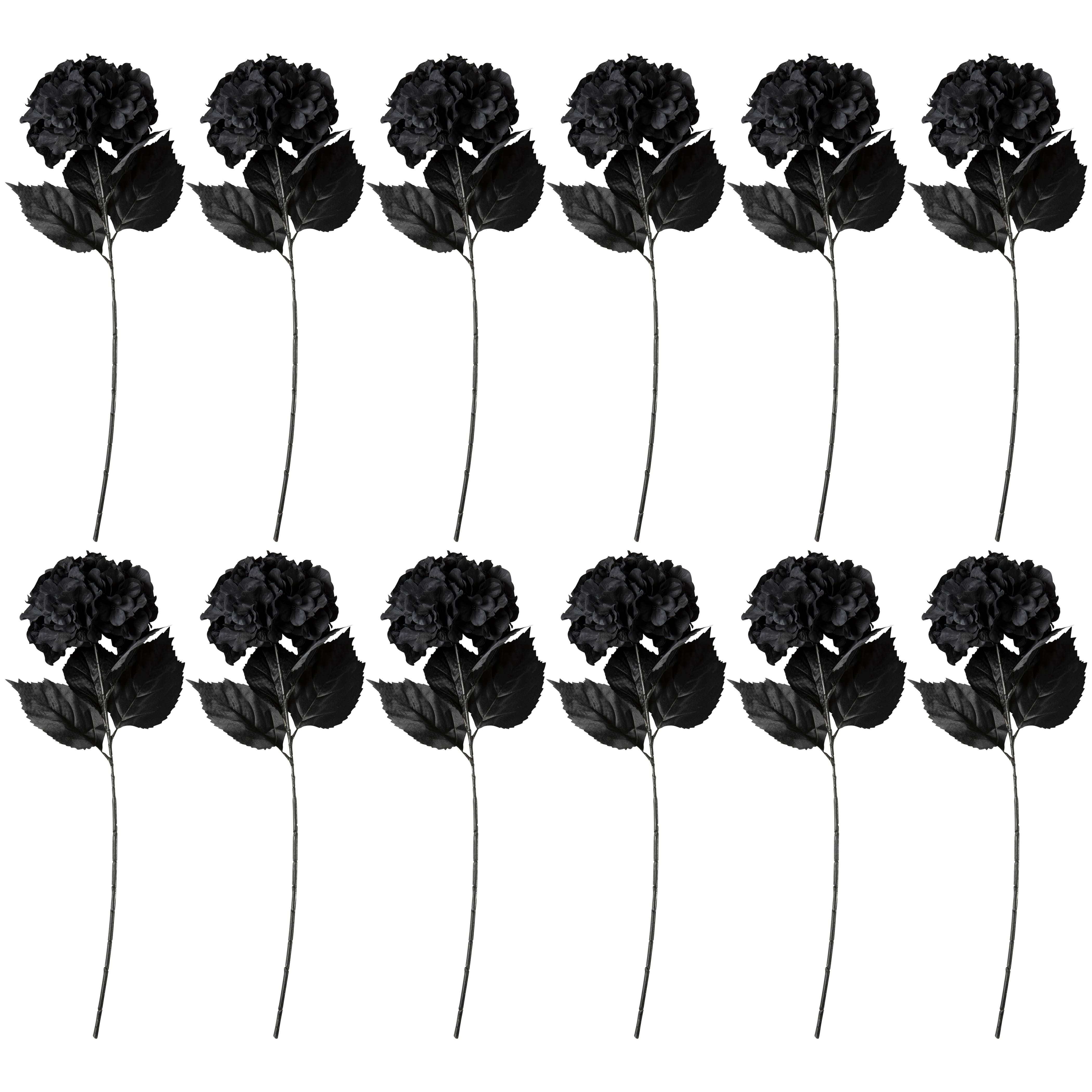 12 Pack: Black Hydrangea Stem by Ashland®