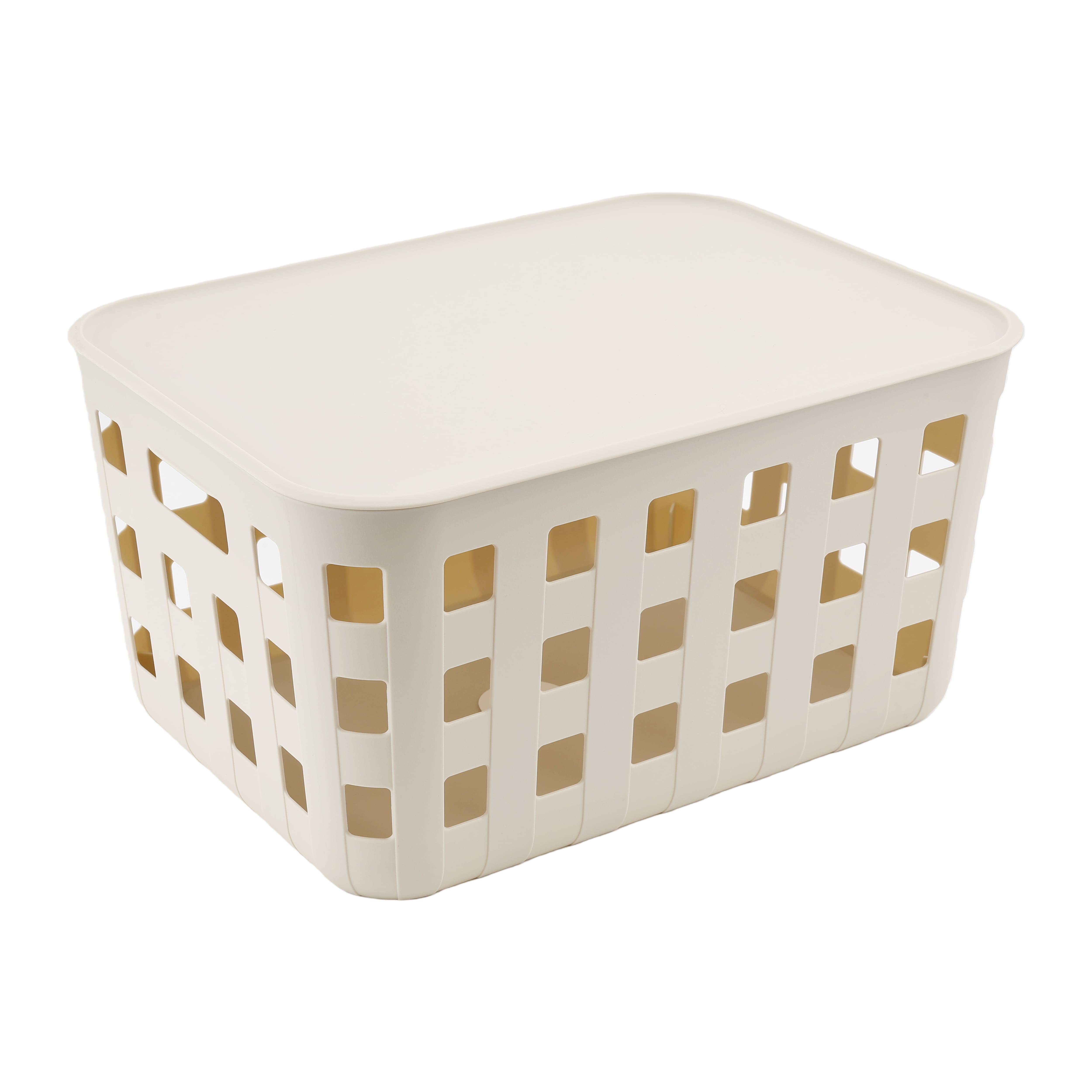 Ezy Storage Aura 29.5qt. Lidded Basket