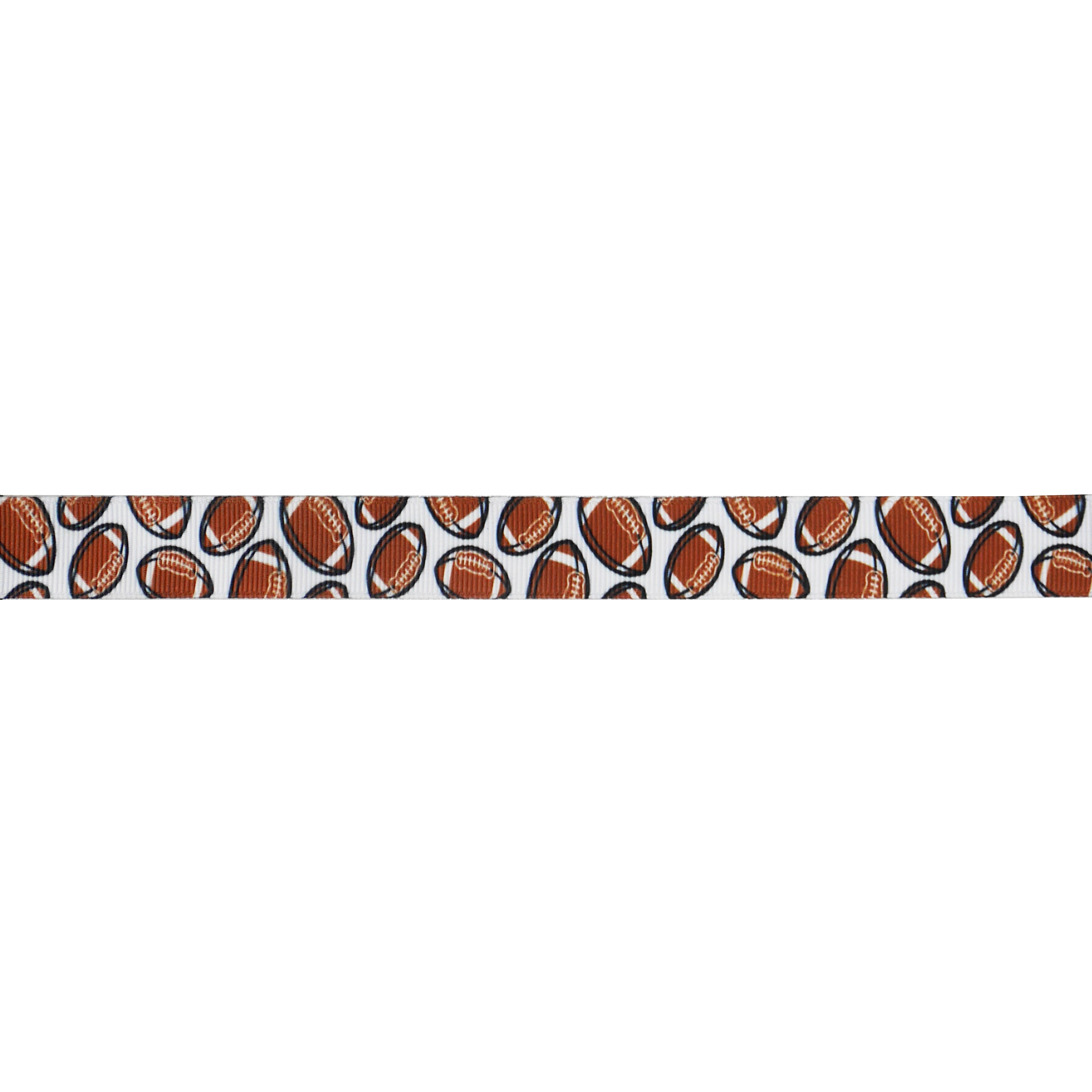 5/8&#x22; x 4yd. Football Toss Grosgrain Ribbon by Celebrate It&#x2122; Tailgate