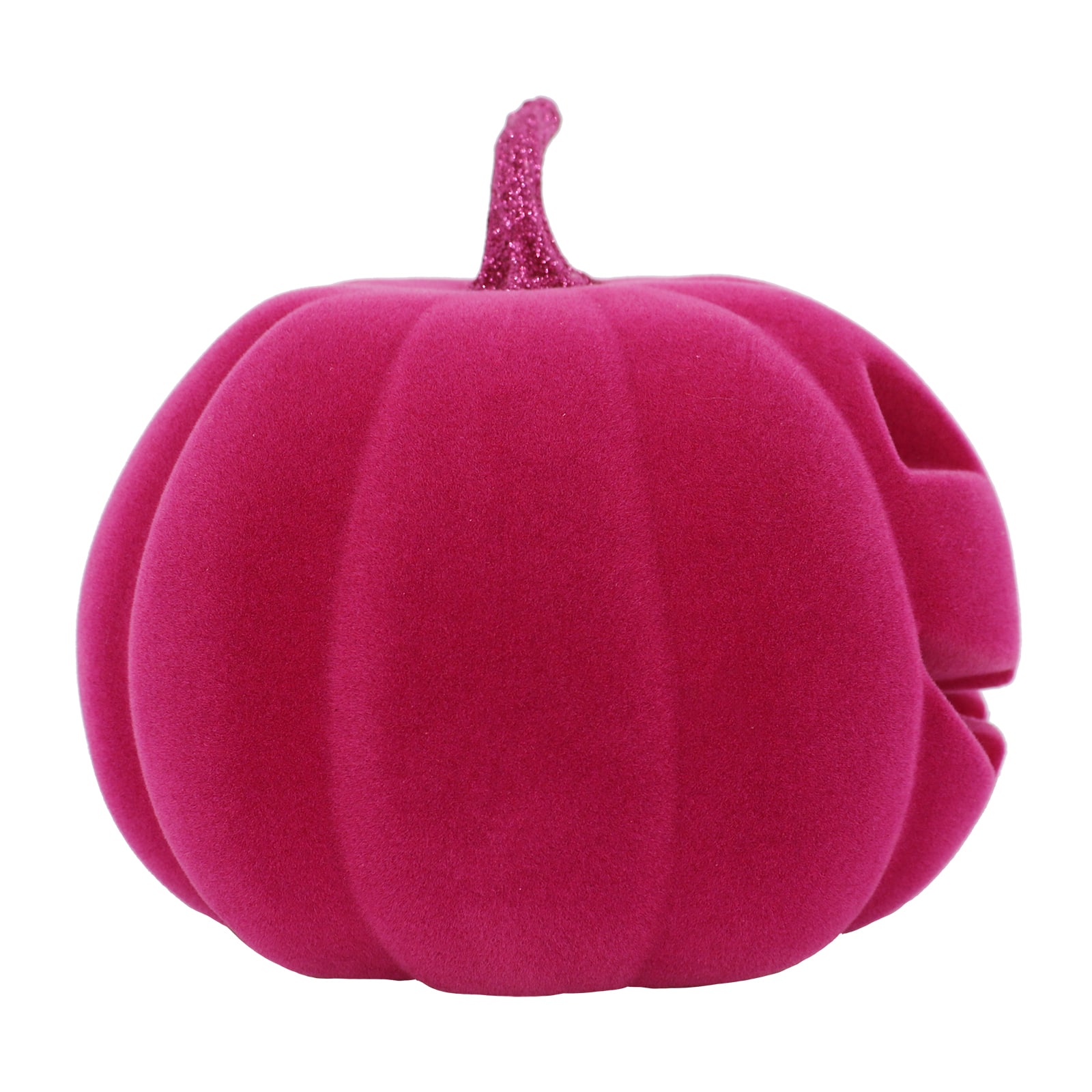 Flocked Lit Tabletop Jack-O&#x27;-Lantern by Ashland&#xAE;
