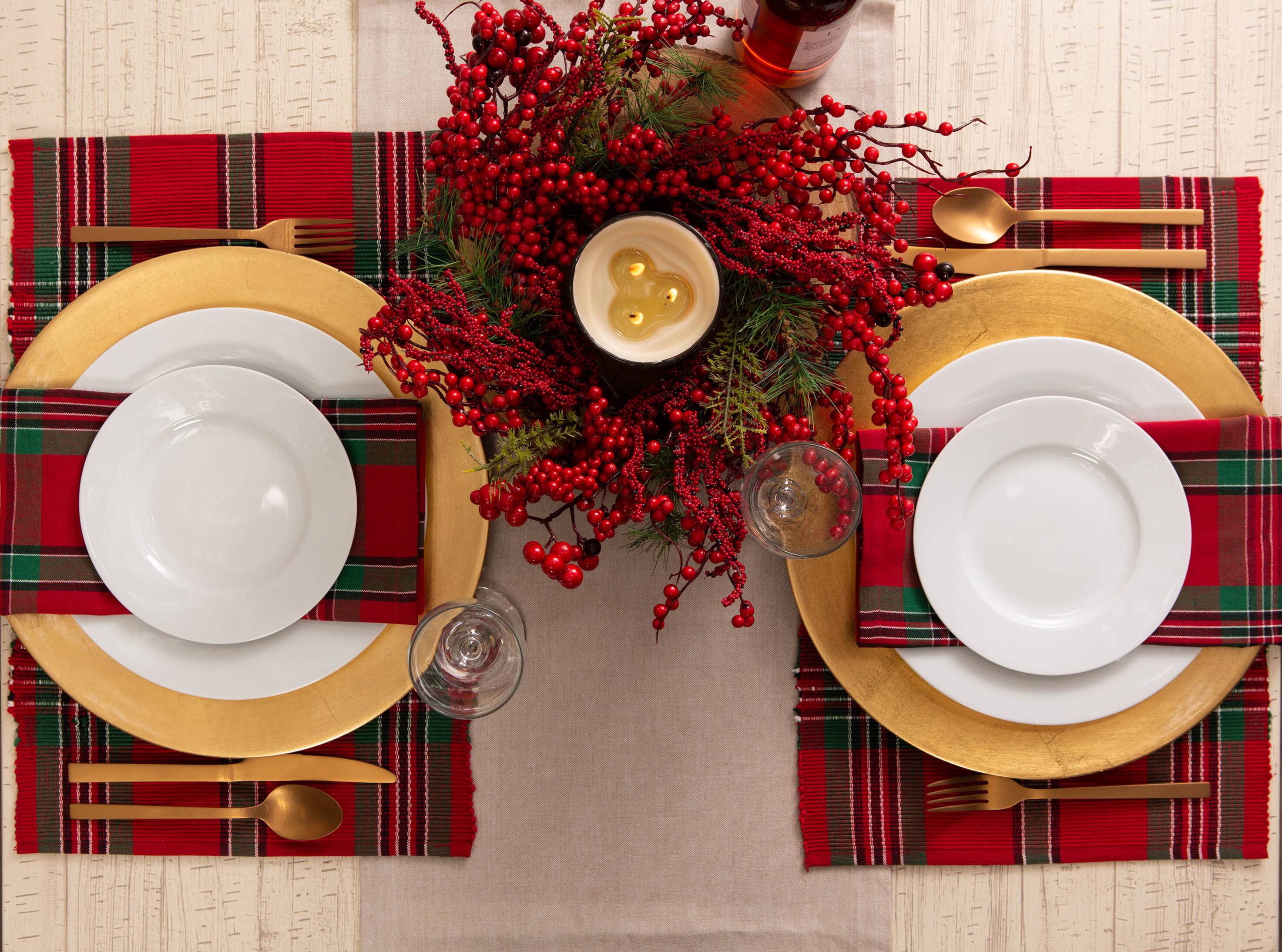 DII&#xAE; Holiday Plaid Napkins, 6ct.