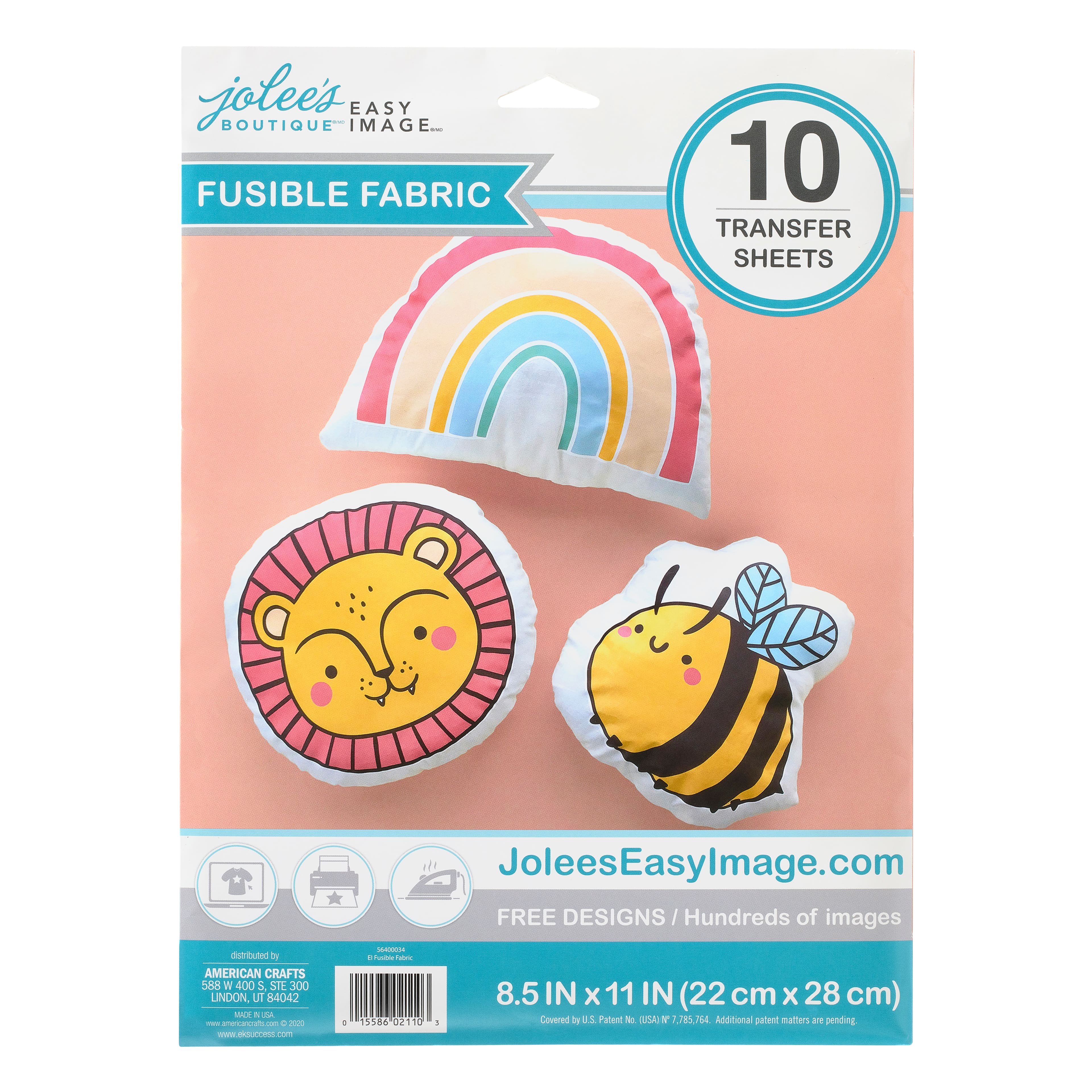 Jolee&#x27;s Boutique&#xAE; Easy Image&#xAE; Fusible Cotton Fabric Transfer Sheets