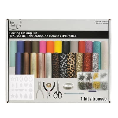 Faux Leather Earring Making Kit by Bead Landing™ image